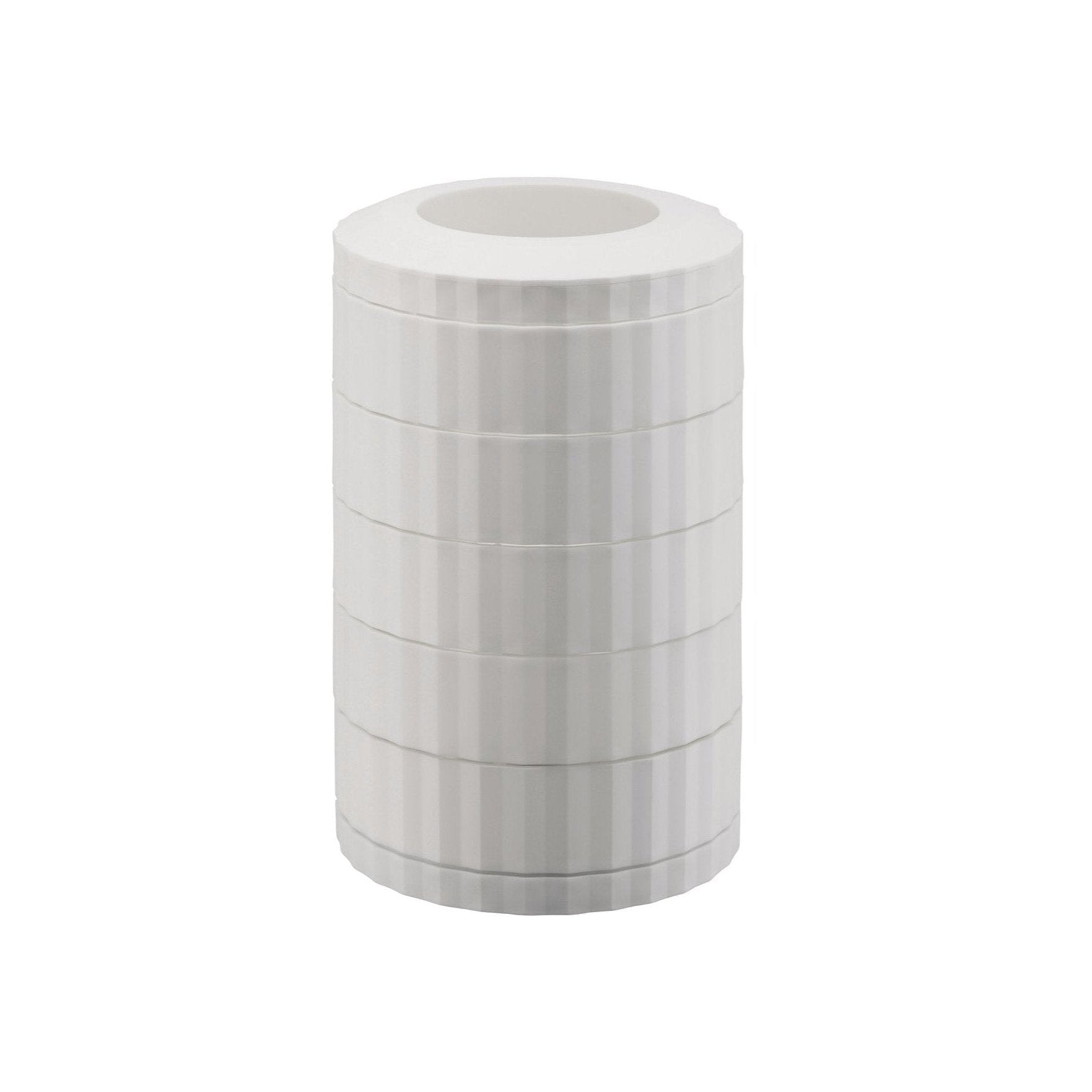 White Plissé Coffee Capsule container