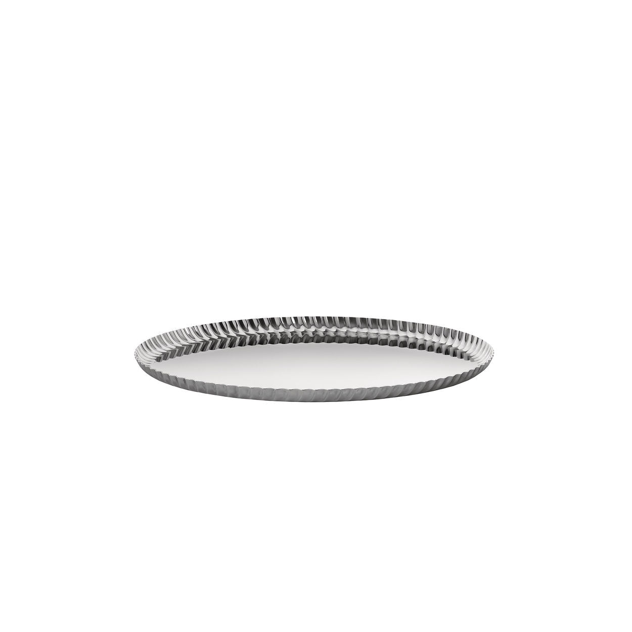 Round PLEATS Tray Stainless Steel
