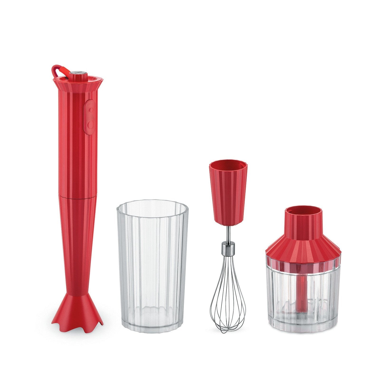 Mit Handmixer Plissé rot einstellen