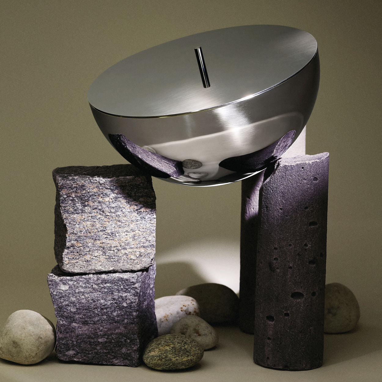 ROCC Candle Holder Stainless Steel