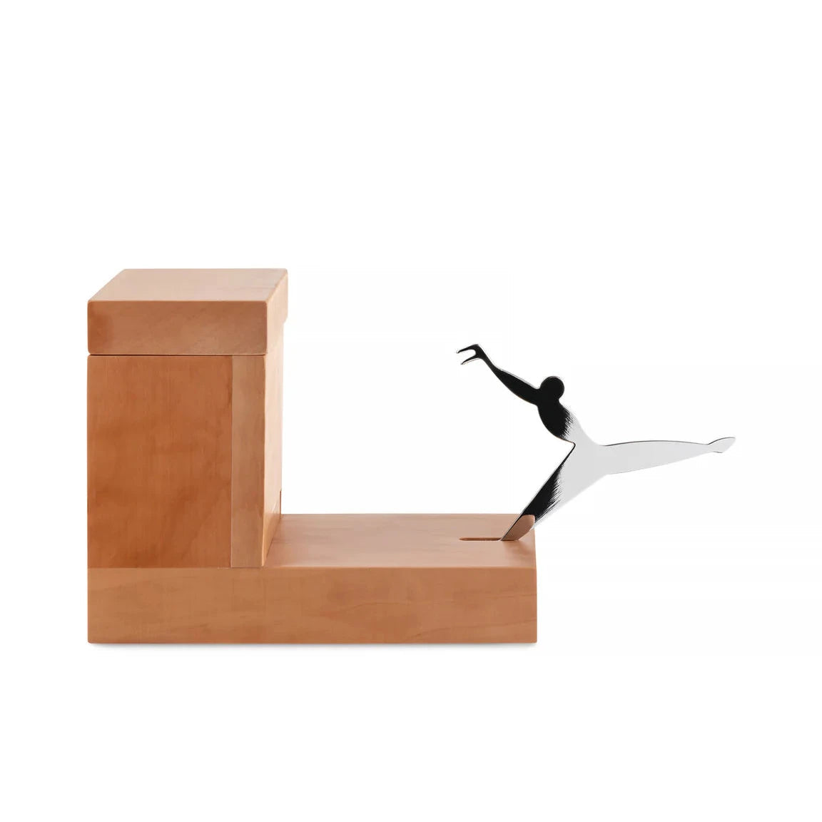 CO1369 Zahnstocher Behälter Holz und Stahl