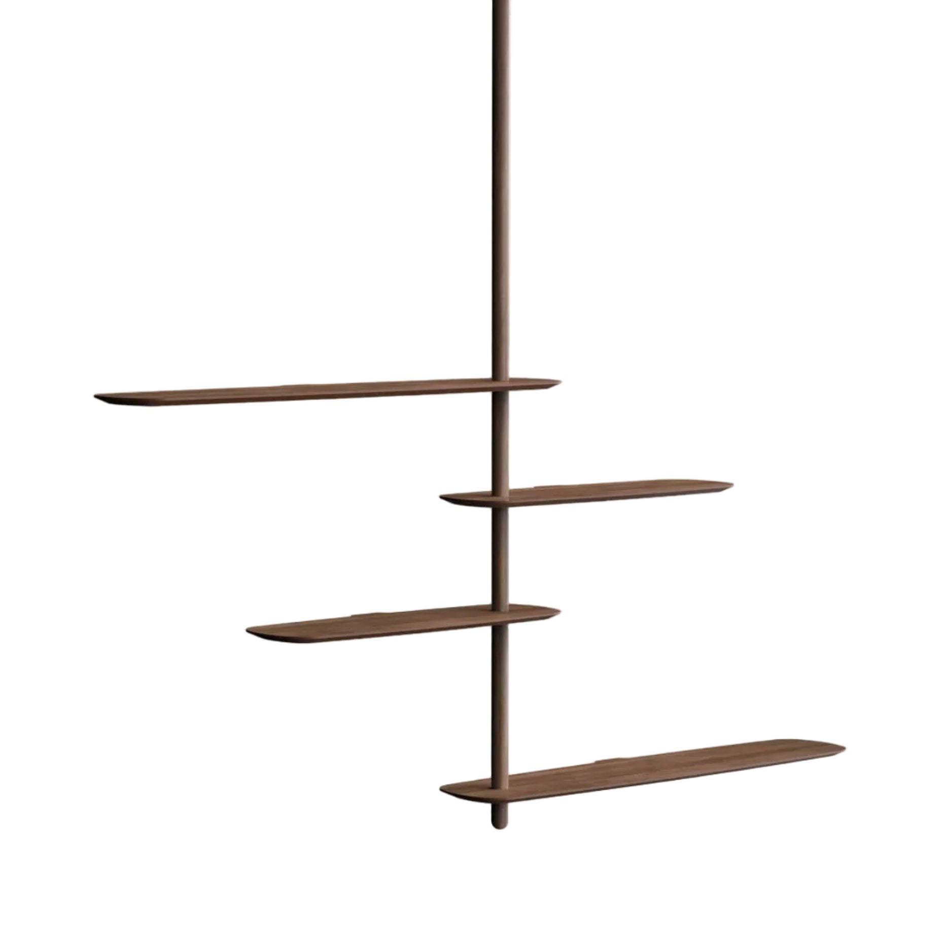 UNICA Wall Shelf - CONFIGURATION 07 walnut veneer