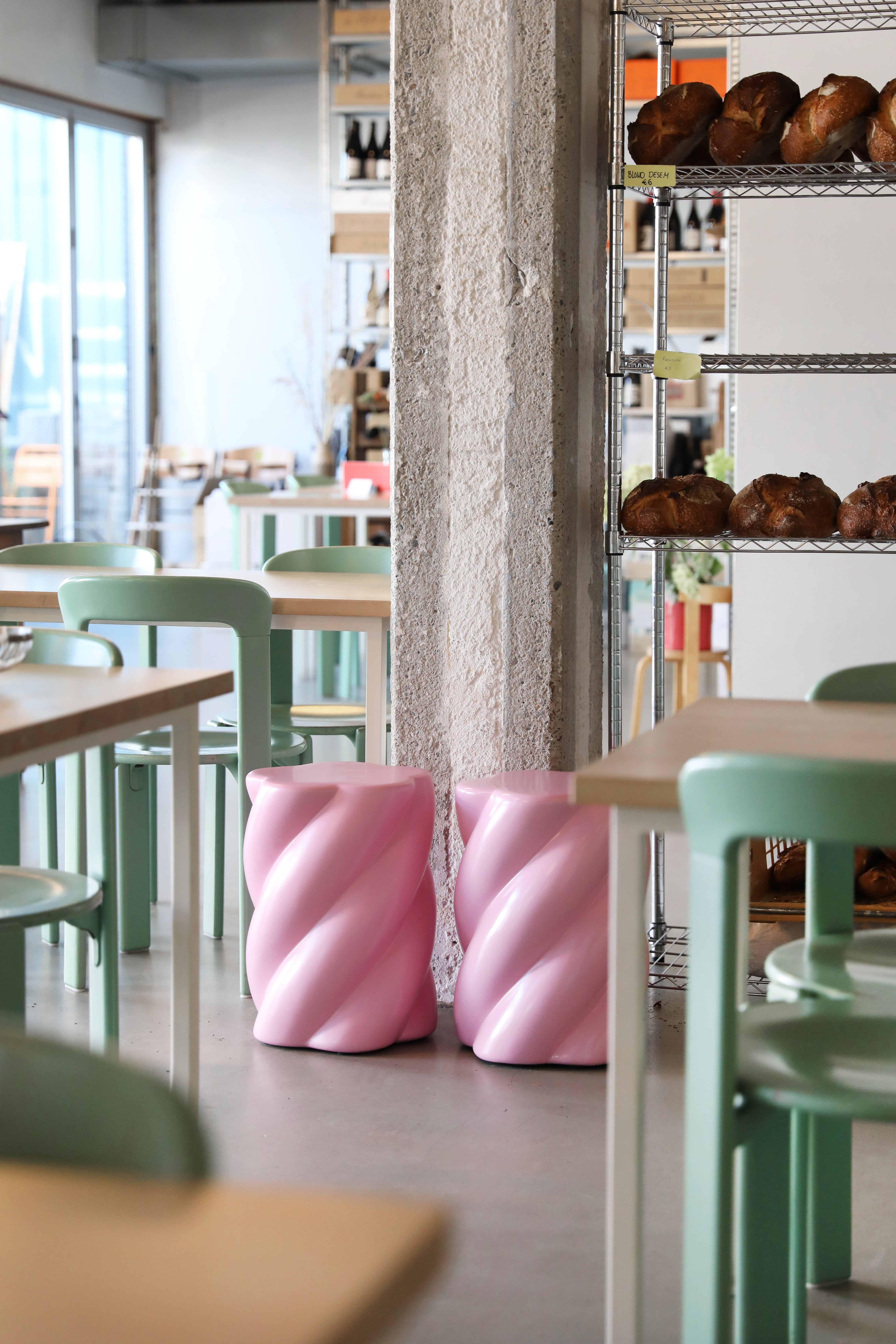 MARSHMALLOW Stool Pink