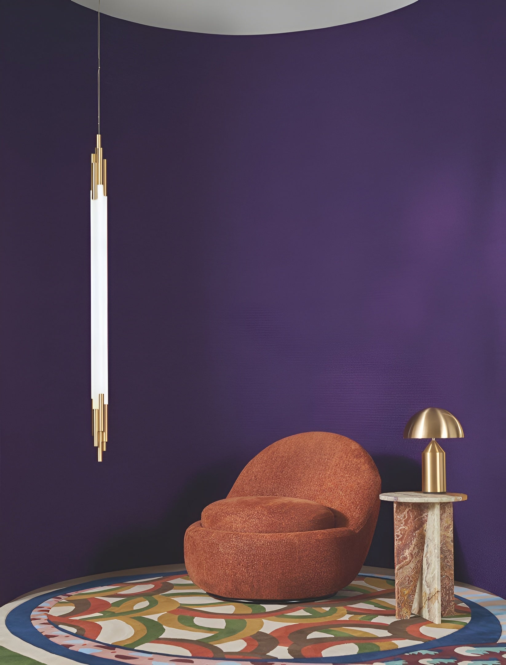 Textured textile wallpaper boucle ETREINTE - IMPERIAL GREEN imperial green