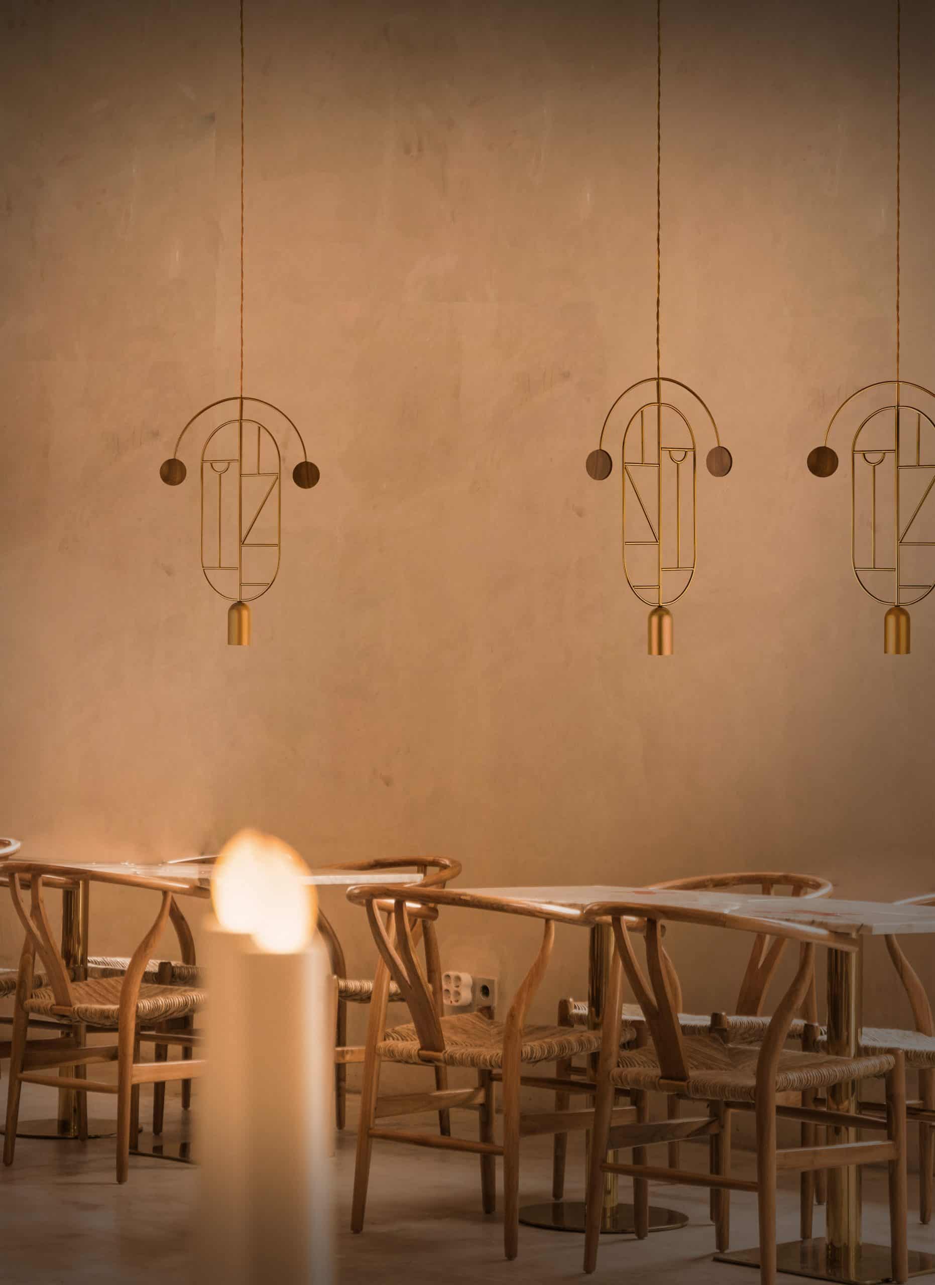 WOODEN DOTS WDS08 Pendant Lamp in Graphite with Walnut Wood