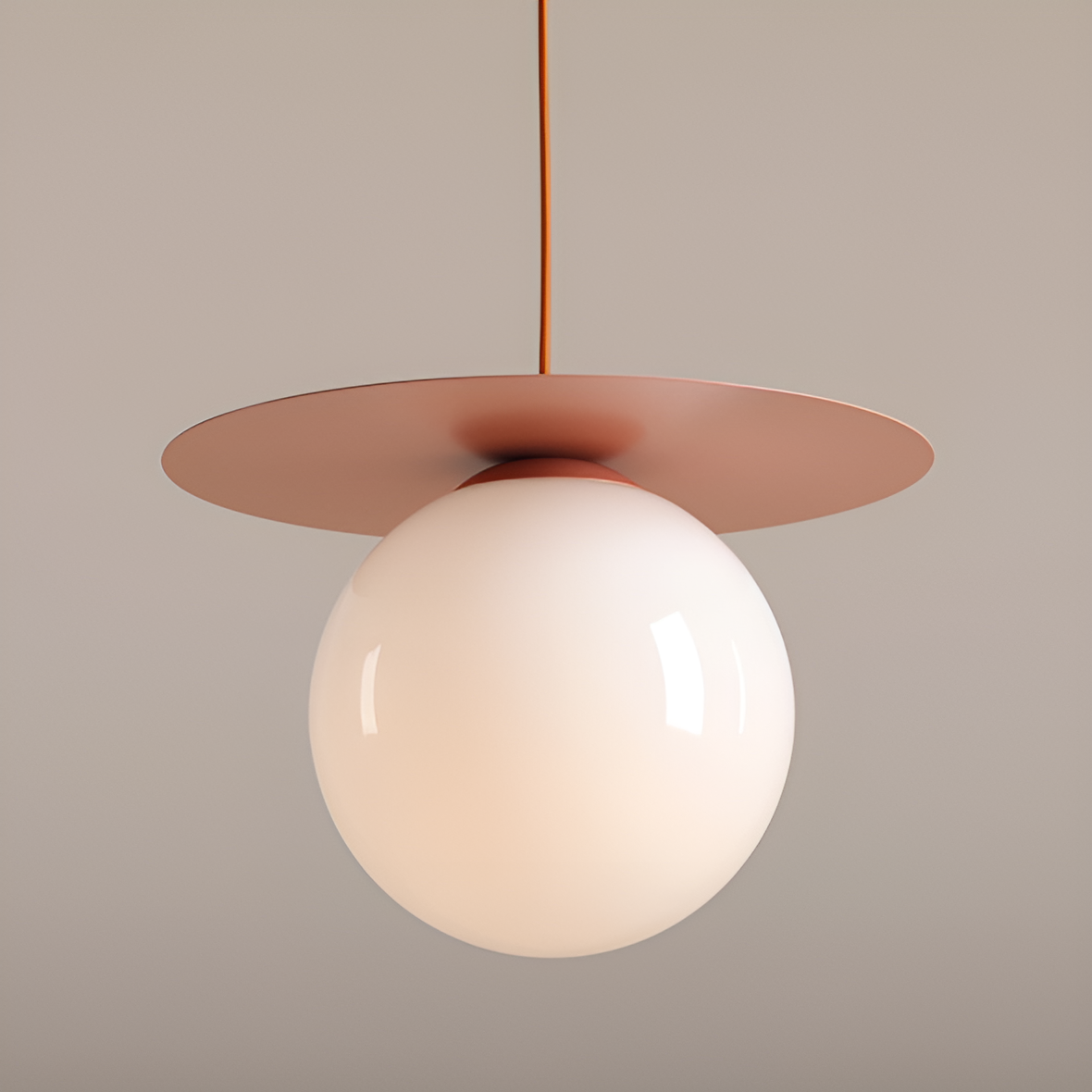 Hanging lamp coral loop