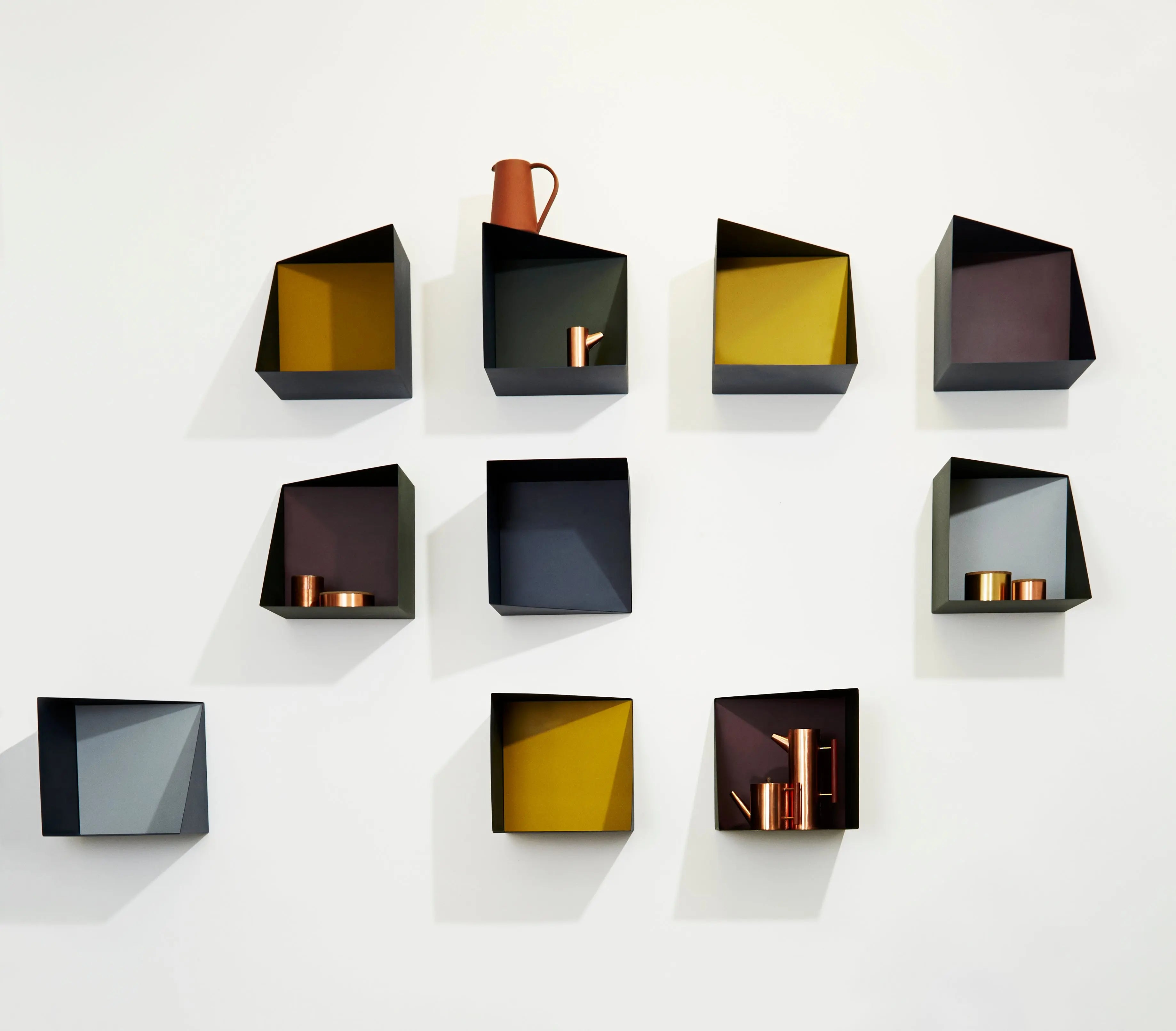 Półka wisząca WALL BOX szary – styl minimalistyczny