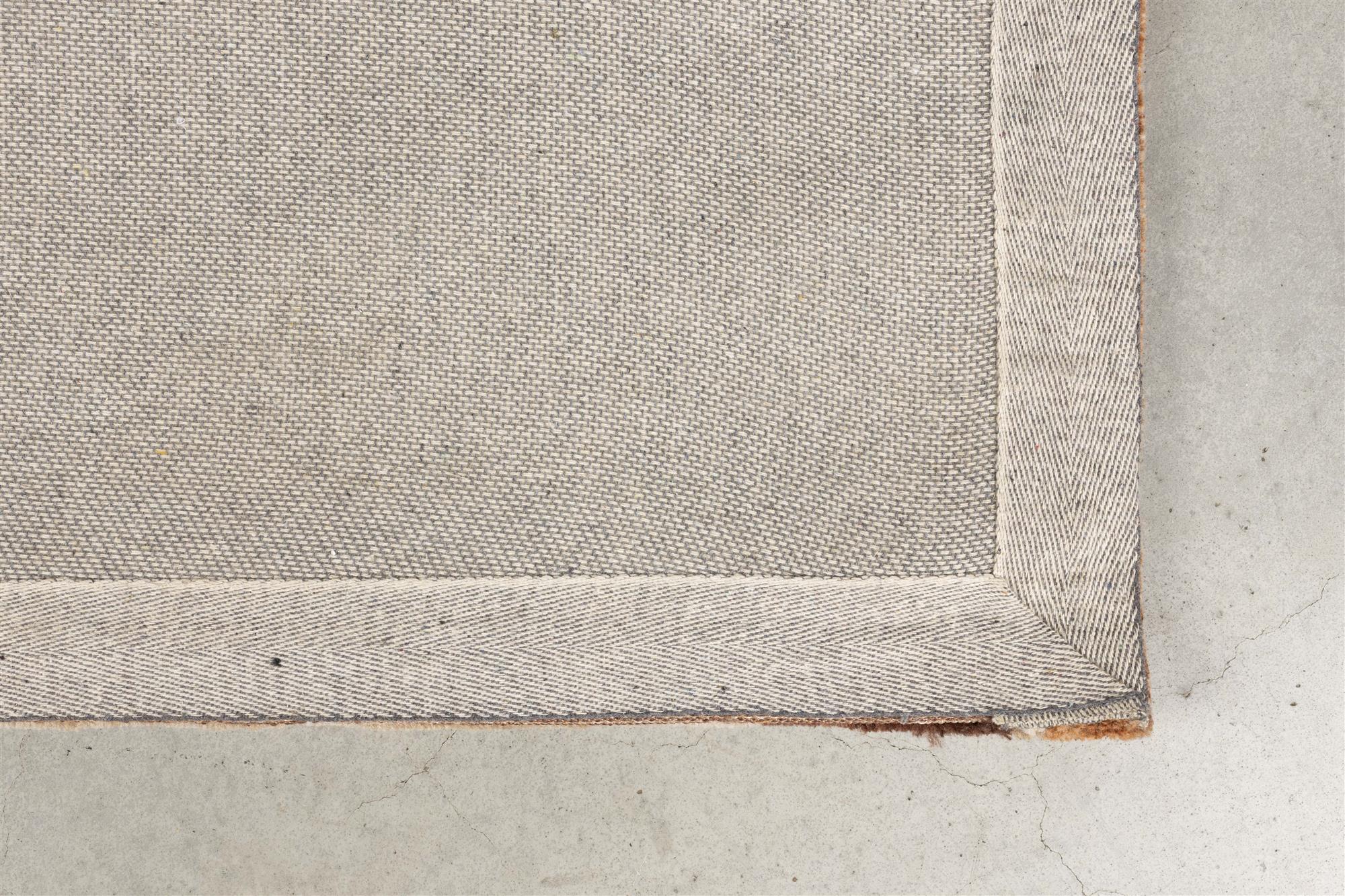 Maron Brown Teppich mit Beige