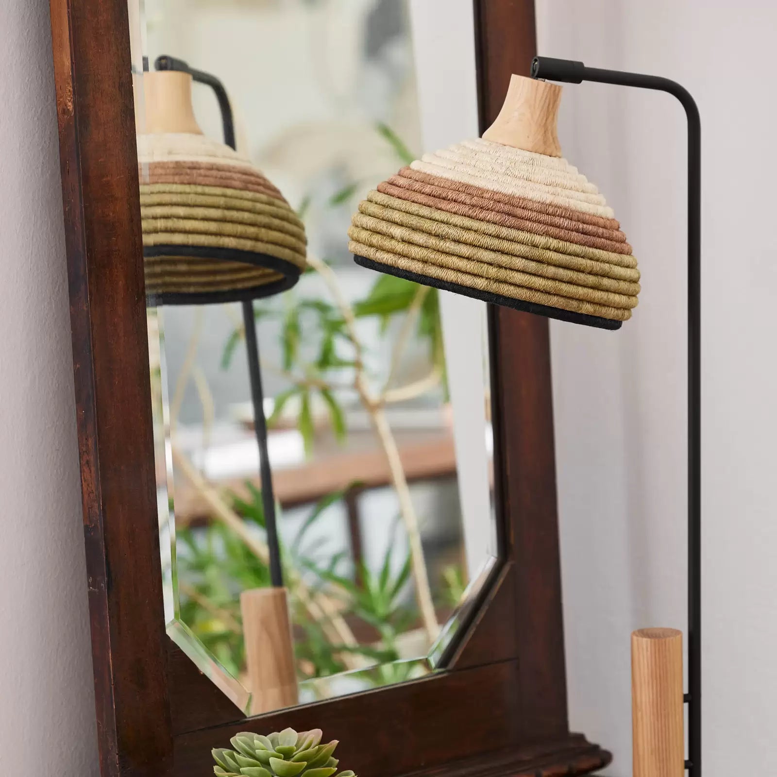Gras -Gras -Tischlampe