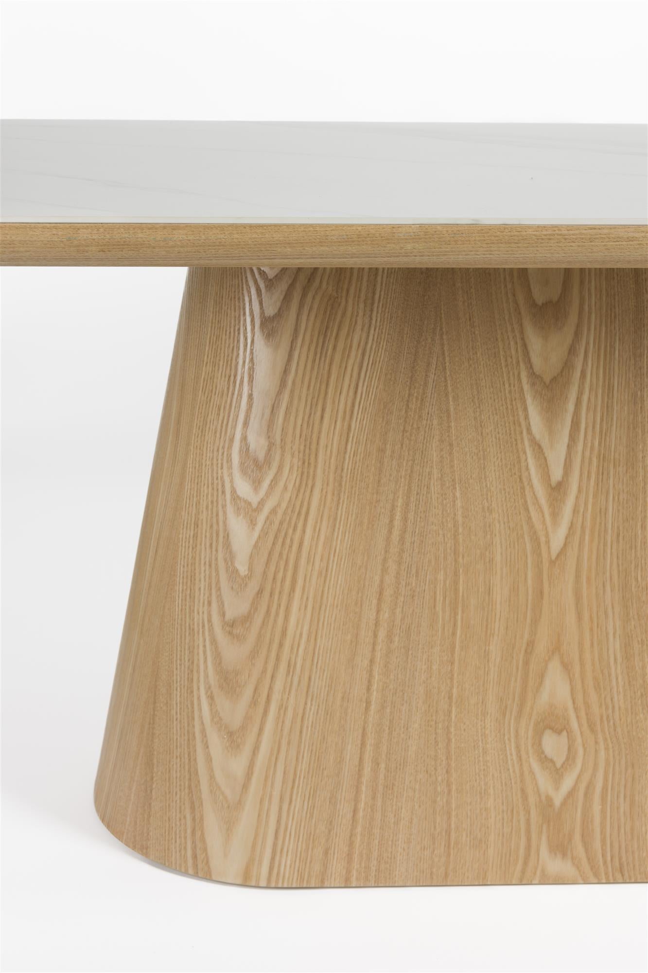 ALMIRA wooden table with marble imitation