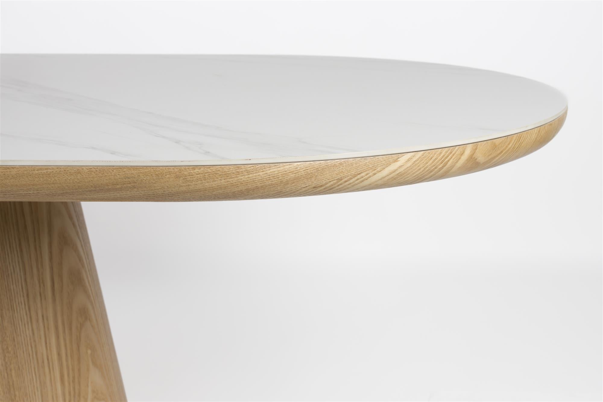 ALMIRA wooden table with marble imitation