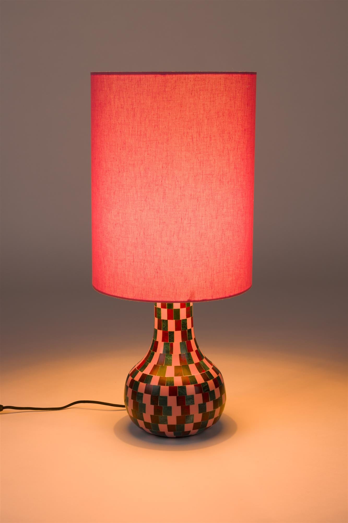 KEINE ANGST VOR FARBE rosa Tischlampe