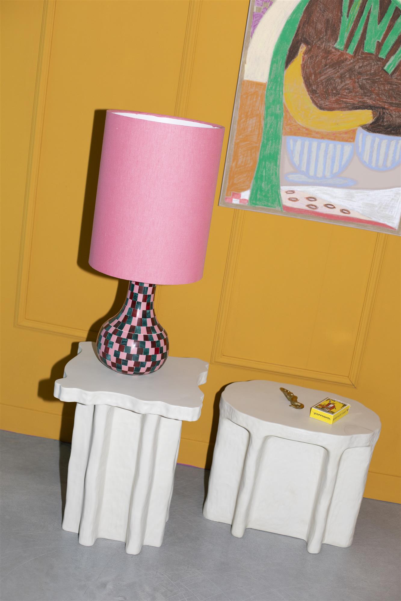 KEINE ANGST VOR FARBE rosa Tischlampe