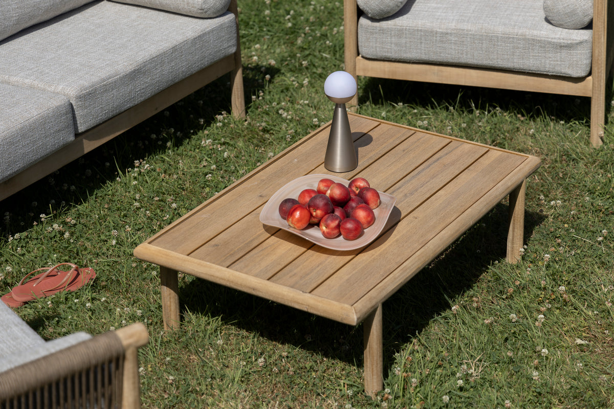 OASIS Gray Garden Set with Acacia Wood