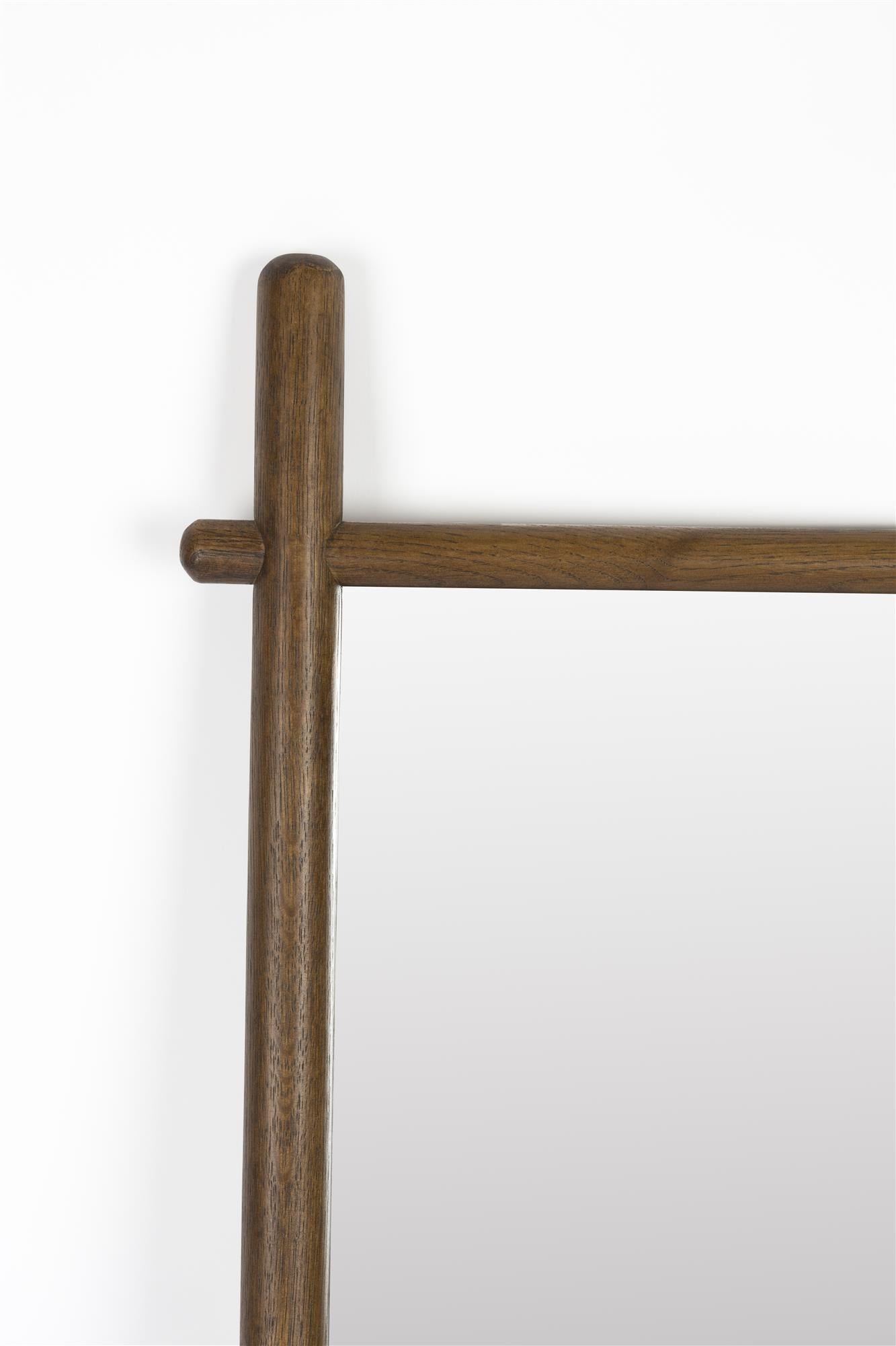 Lustro SOLENE dunkelbraunes Holz