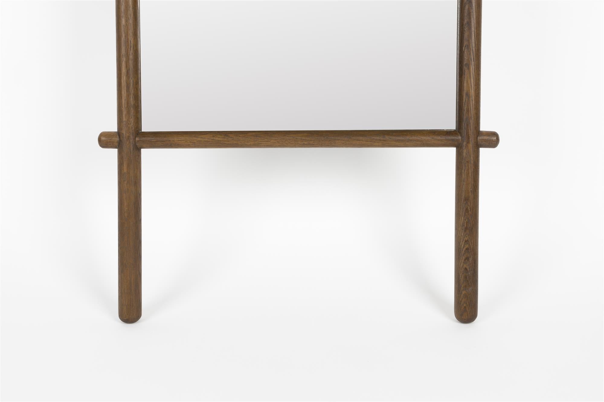 Lustro SOLENE dunkelbraunes Holz