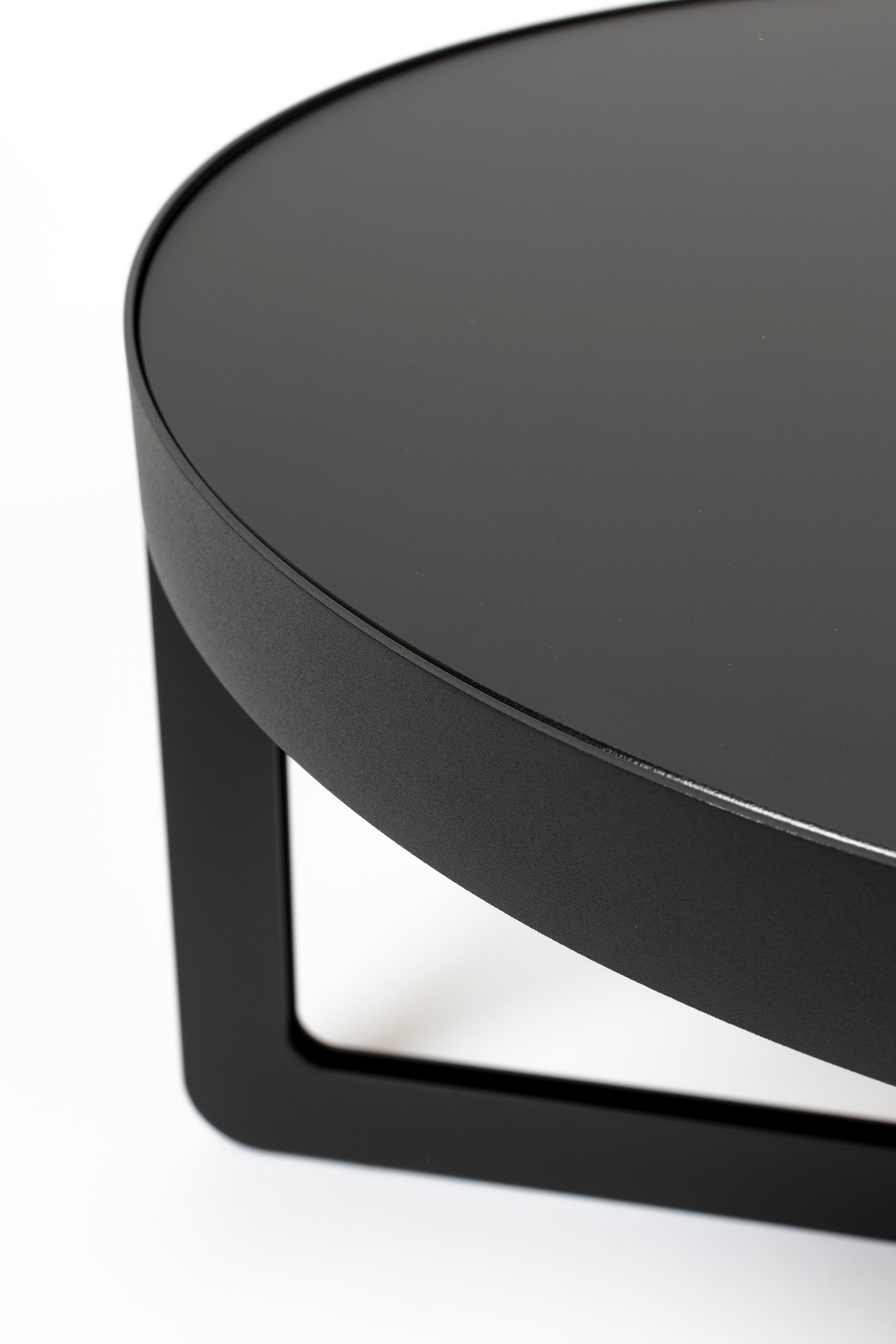 CENTRE OVAL black coffee table
