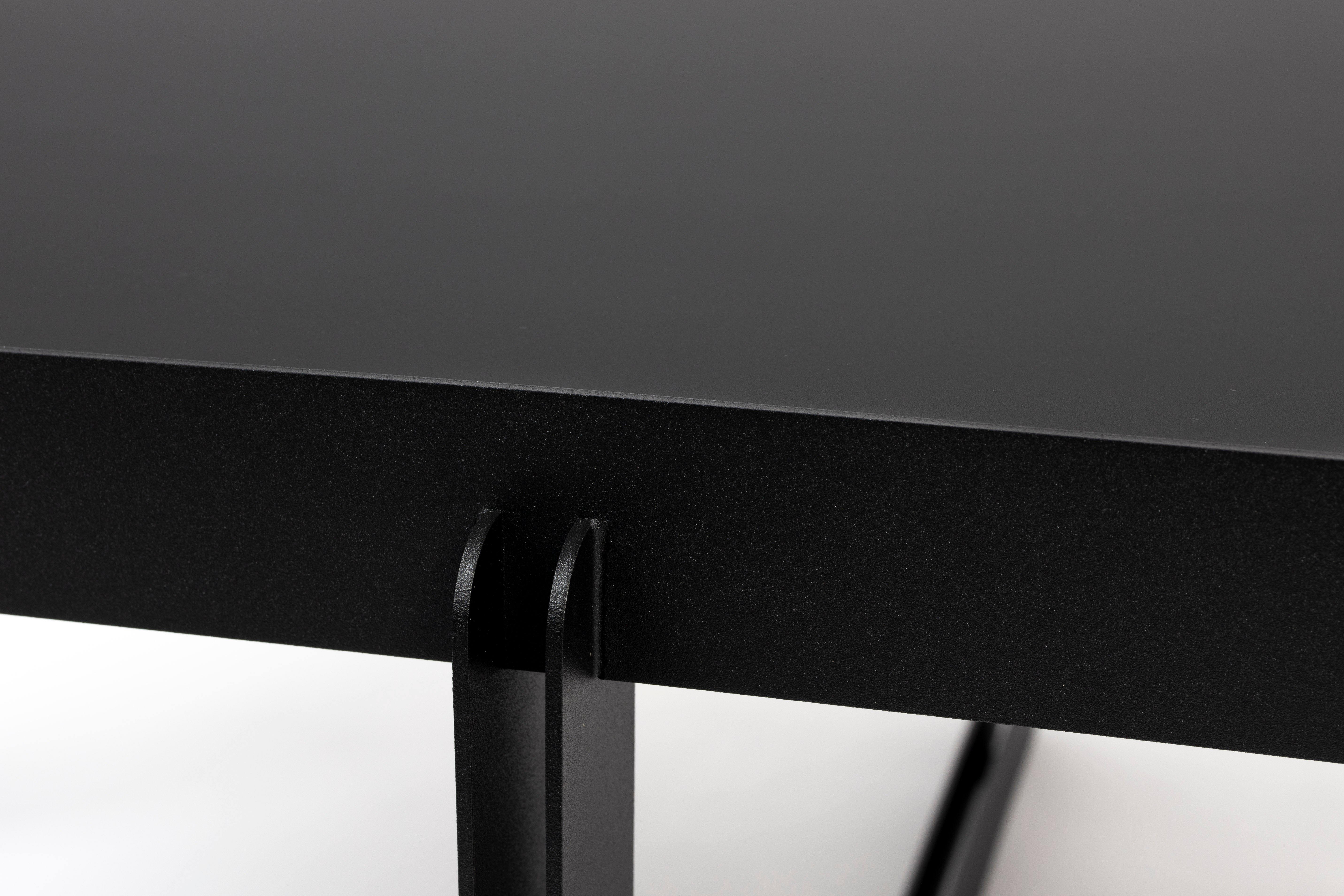 CENTRE OVAL black coffee table