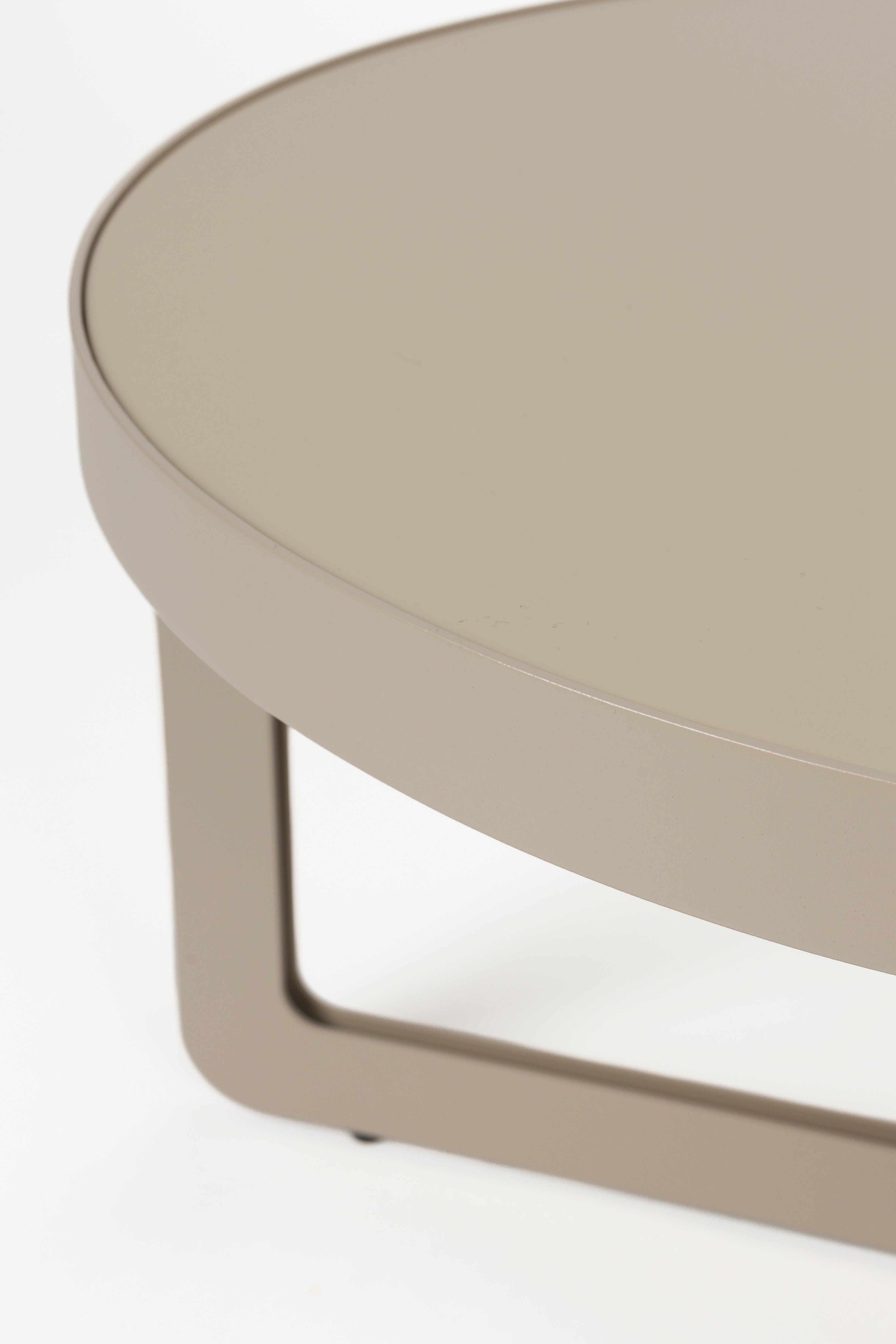CENTRE OVAL beige coffee table