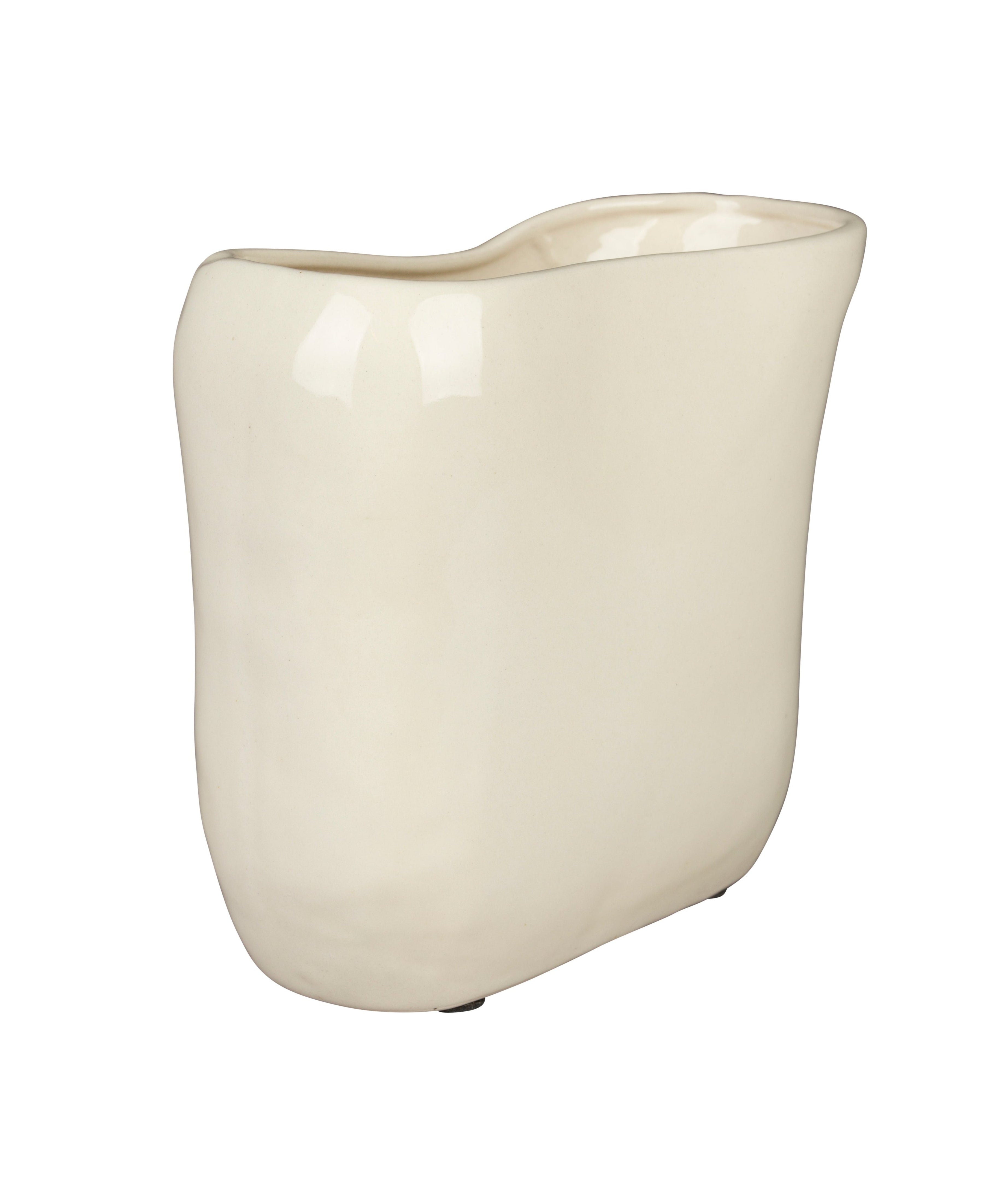 Vase EDNA beige