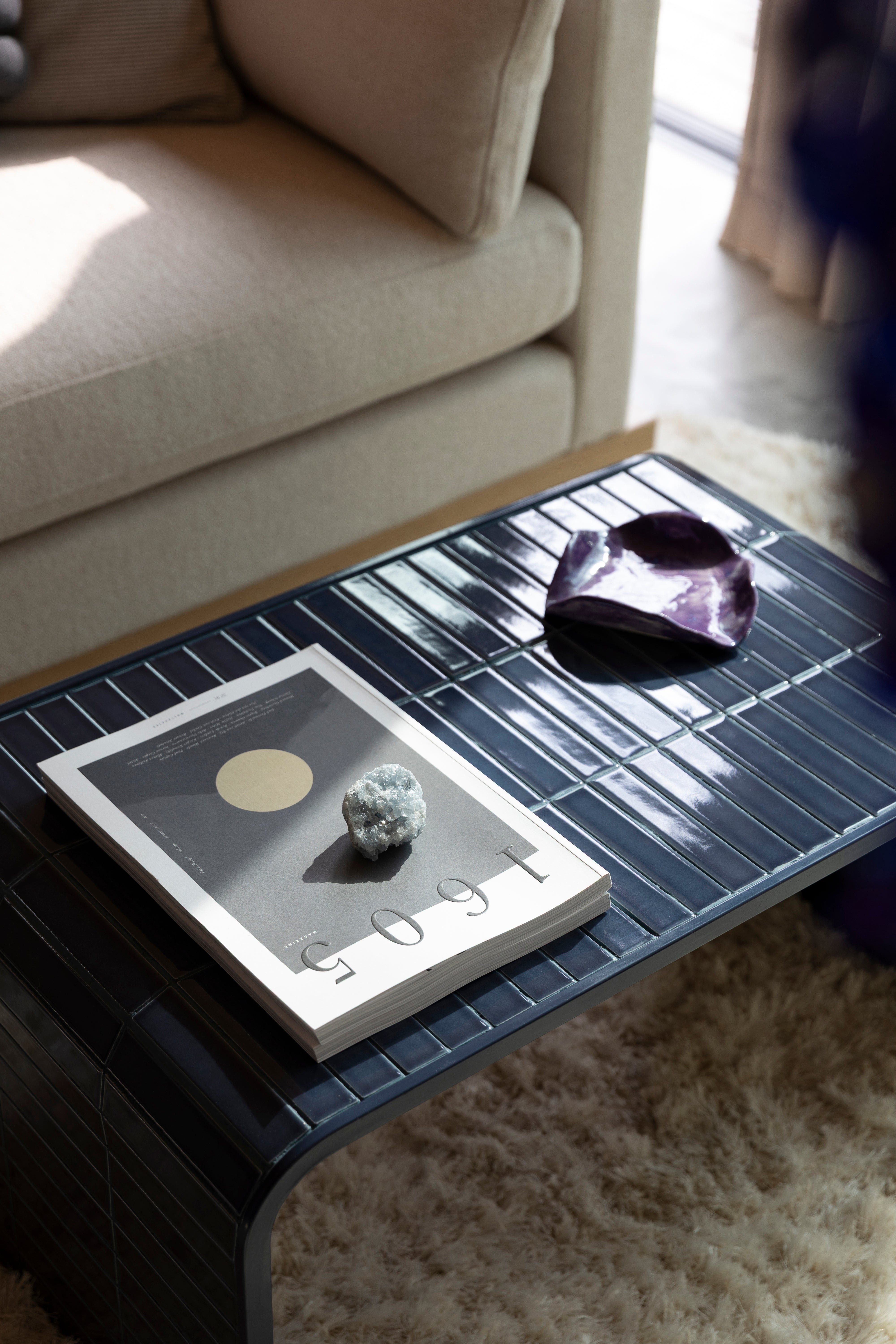 TILES blue coffee table