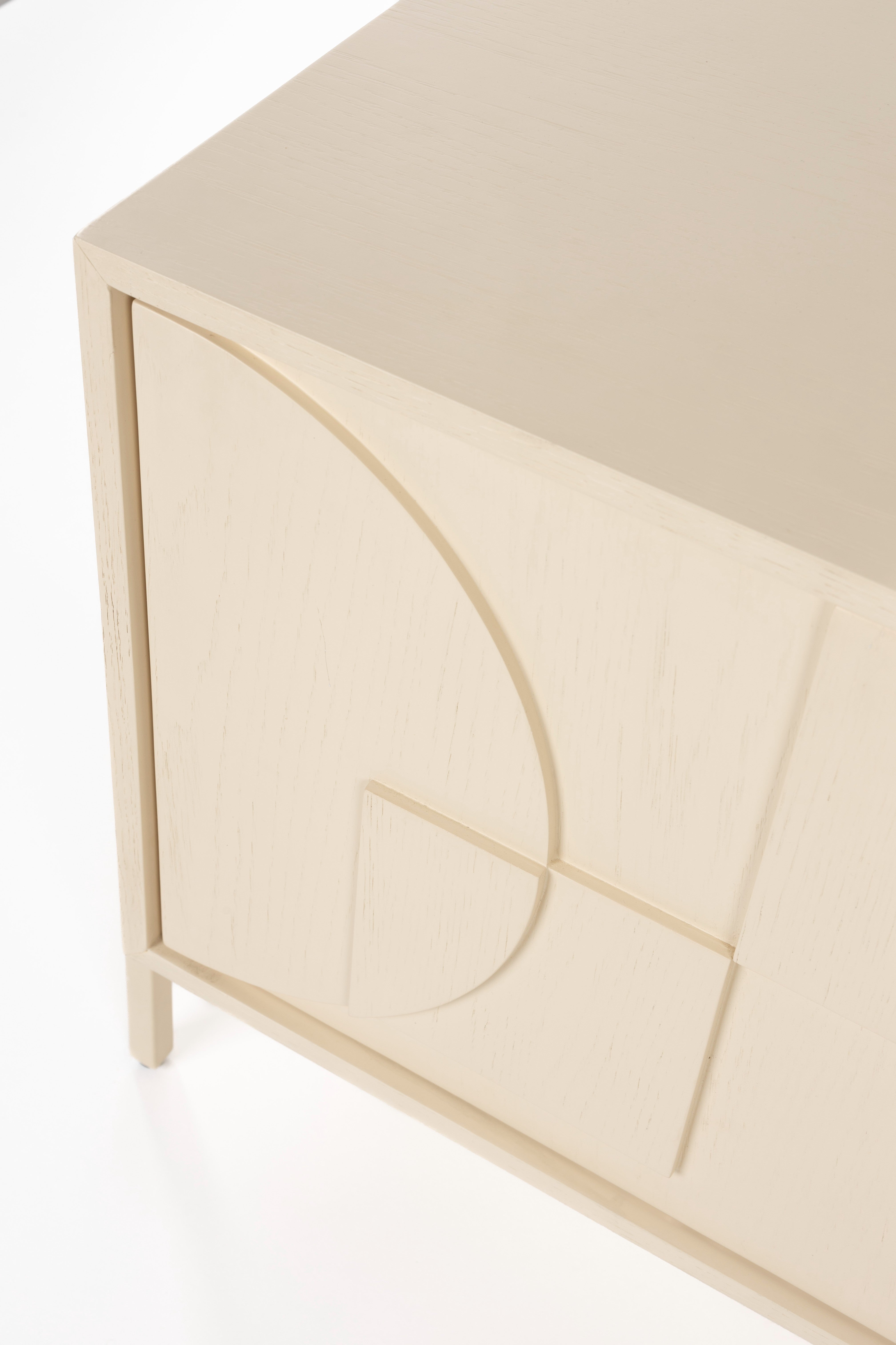 RTV-Sideboard FACES hellbeige Holz