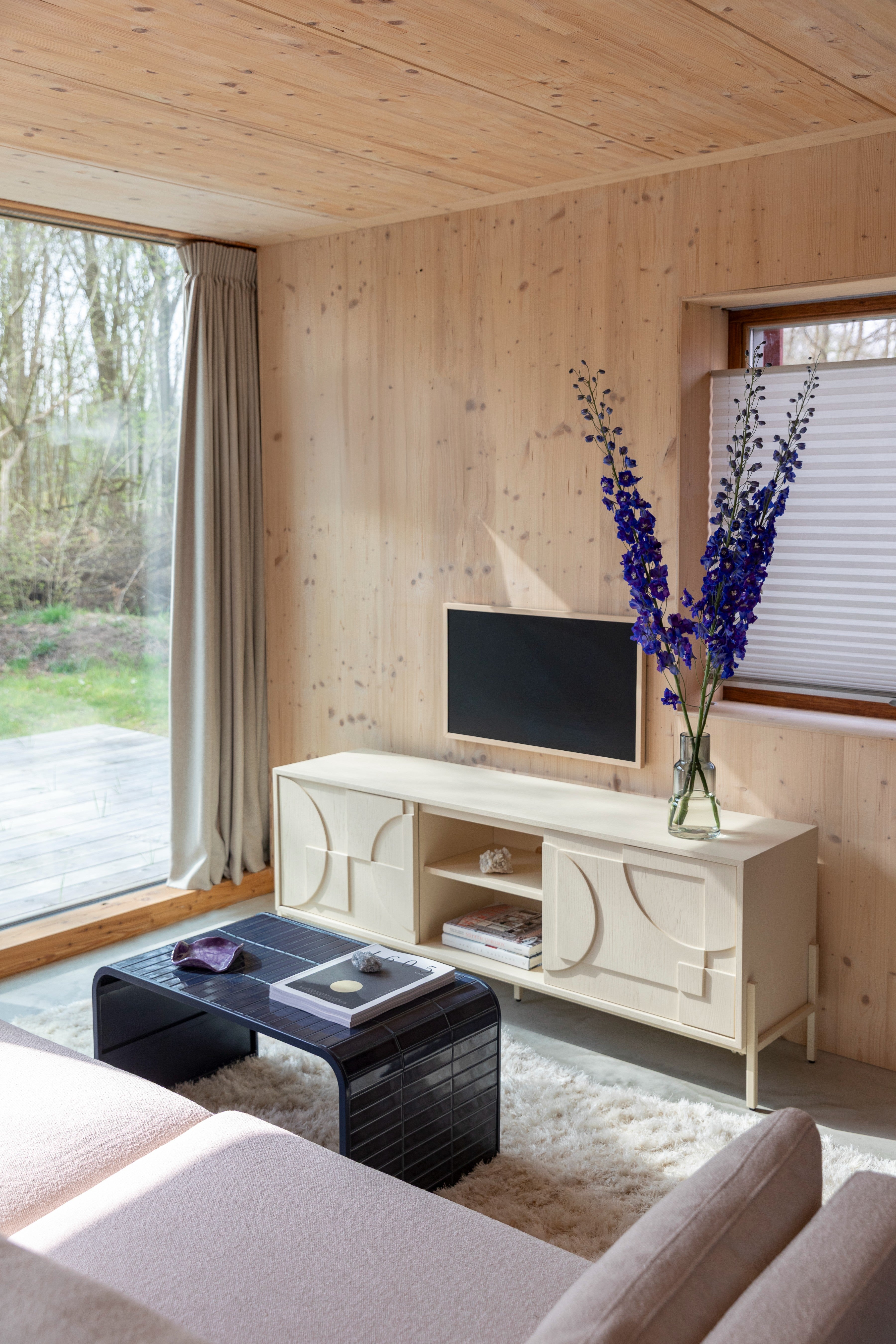 RTV-Sideboard FACES hellbeige Holz