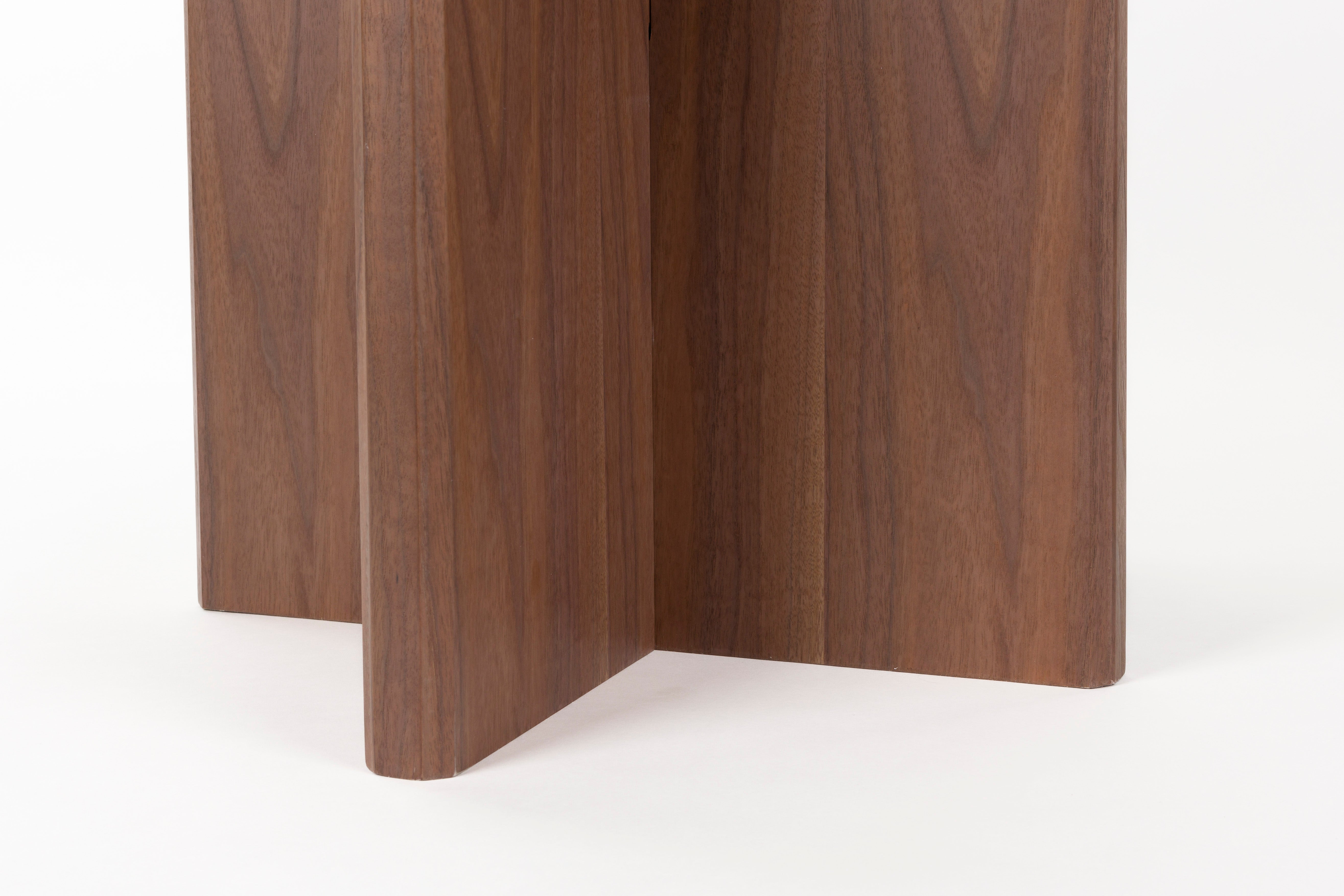 LAURENT dark brown round table