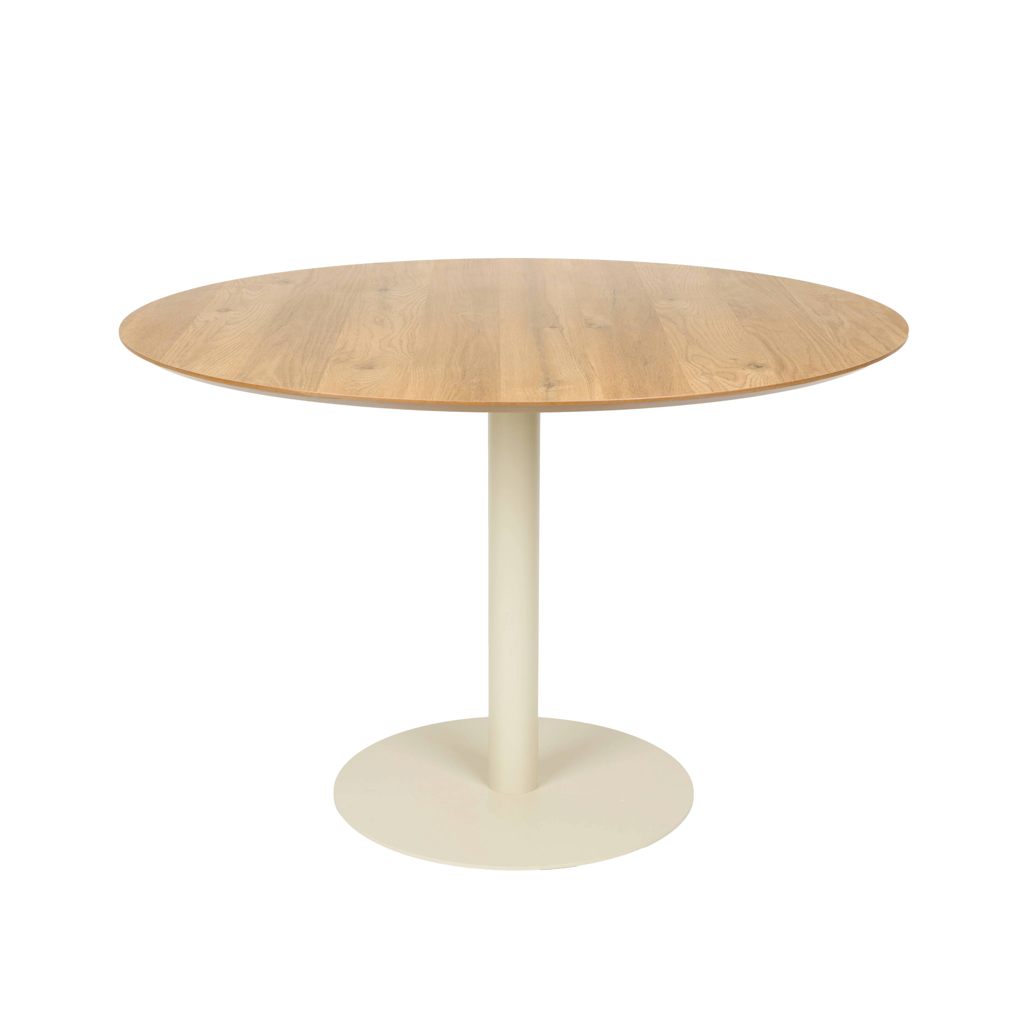 Round Table STEVEN brown with beige base