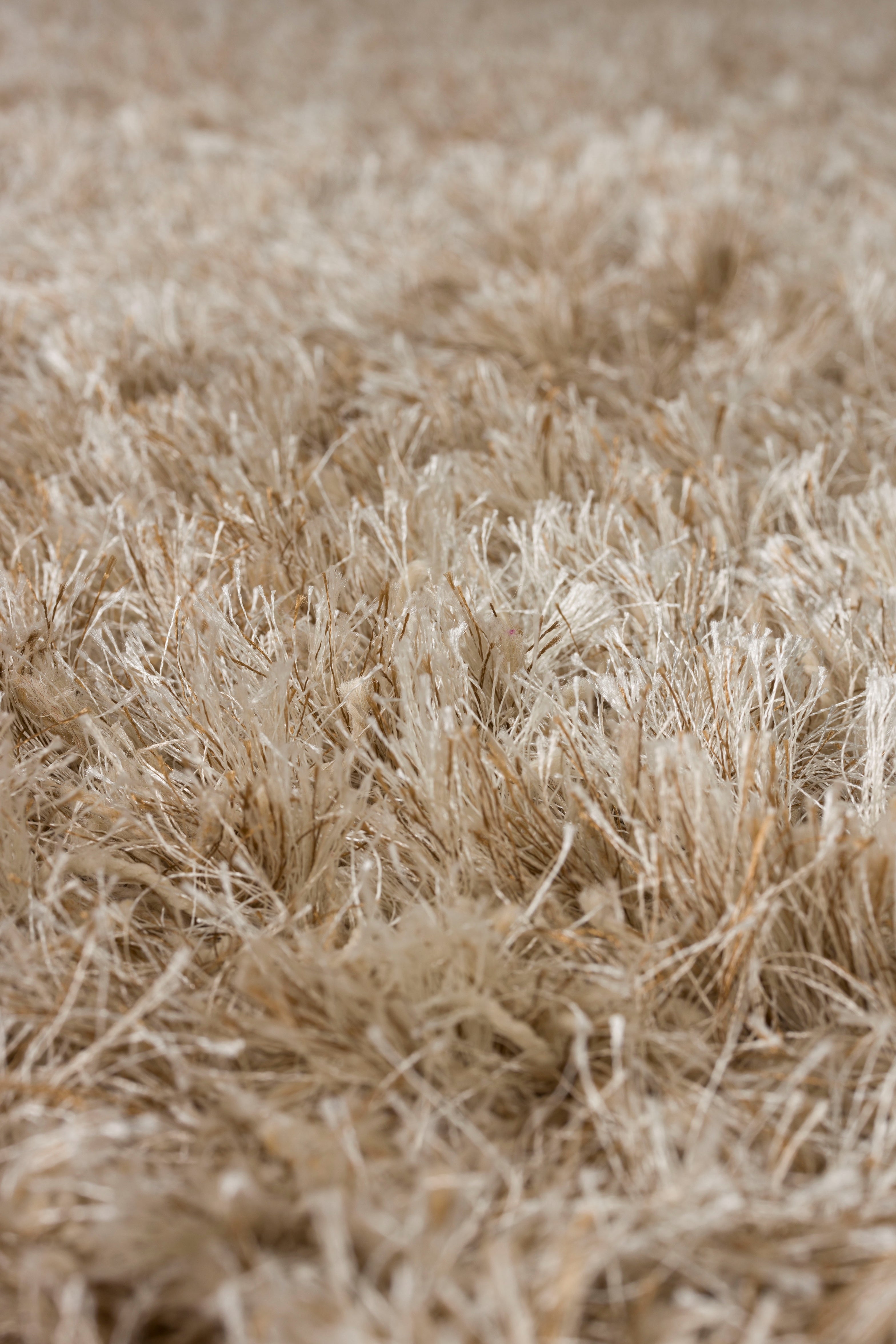 HAIRY beige rug