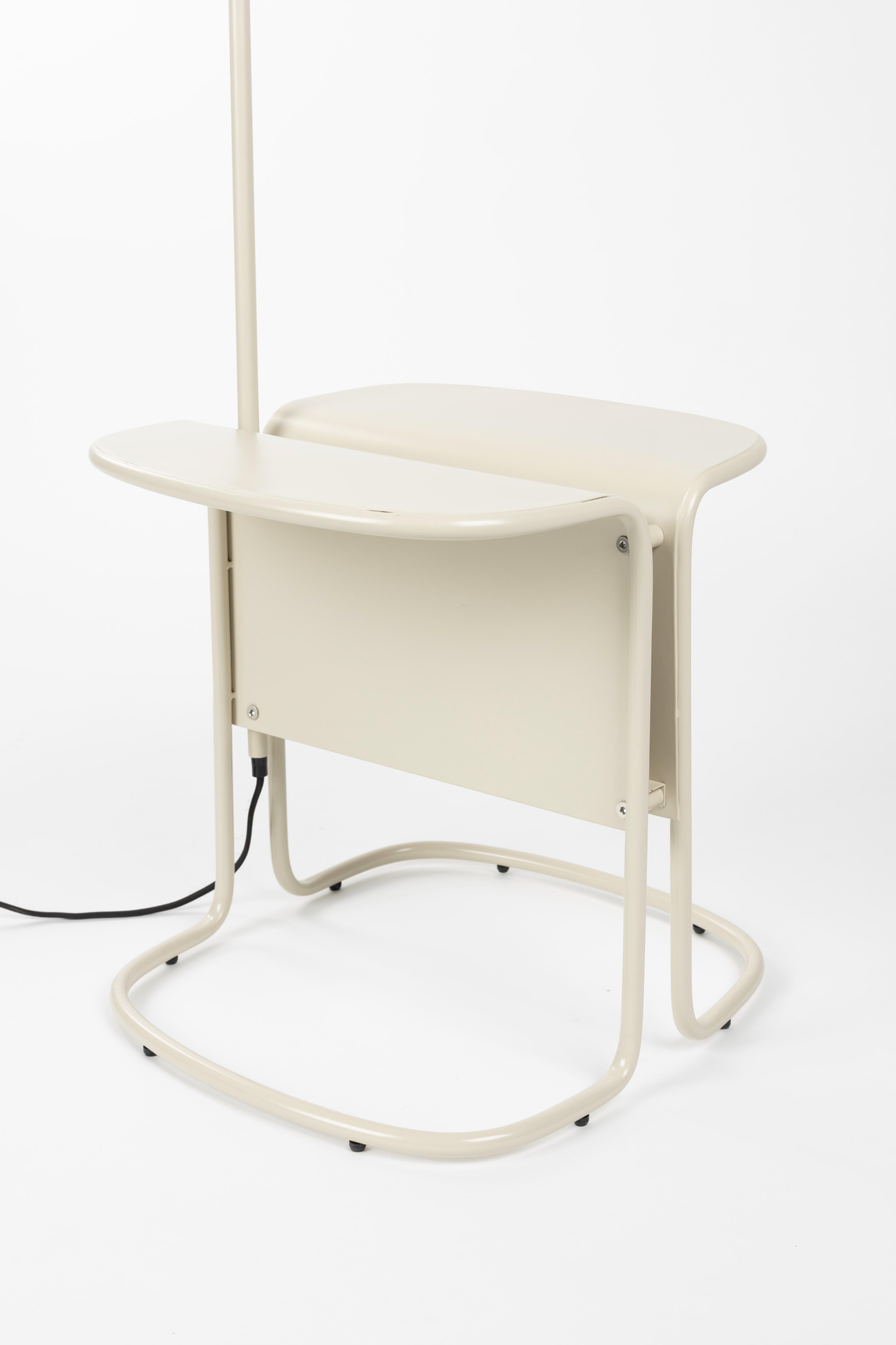 Stehlampe mit Tisch LUSTOR beżowy