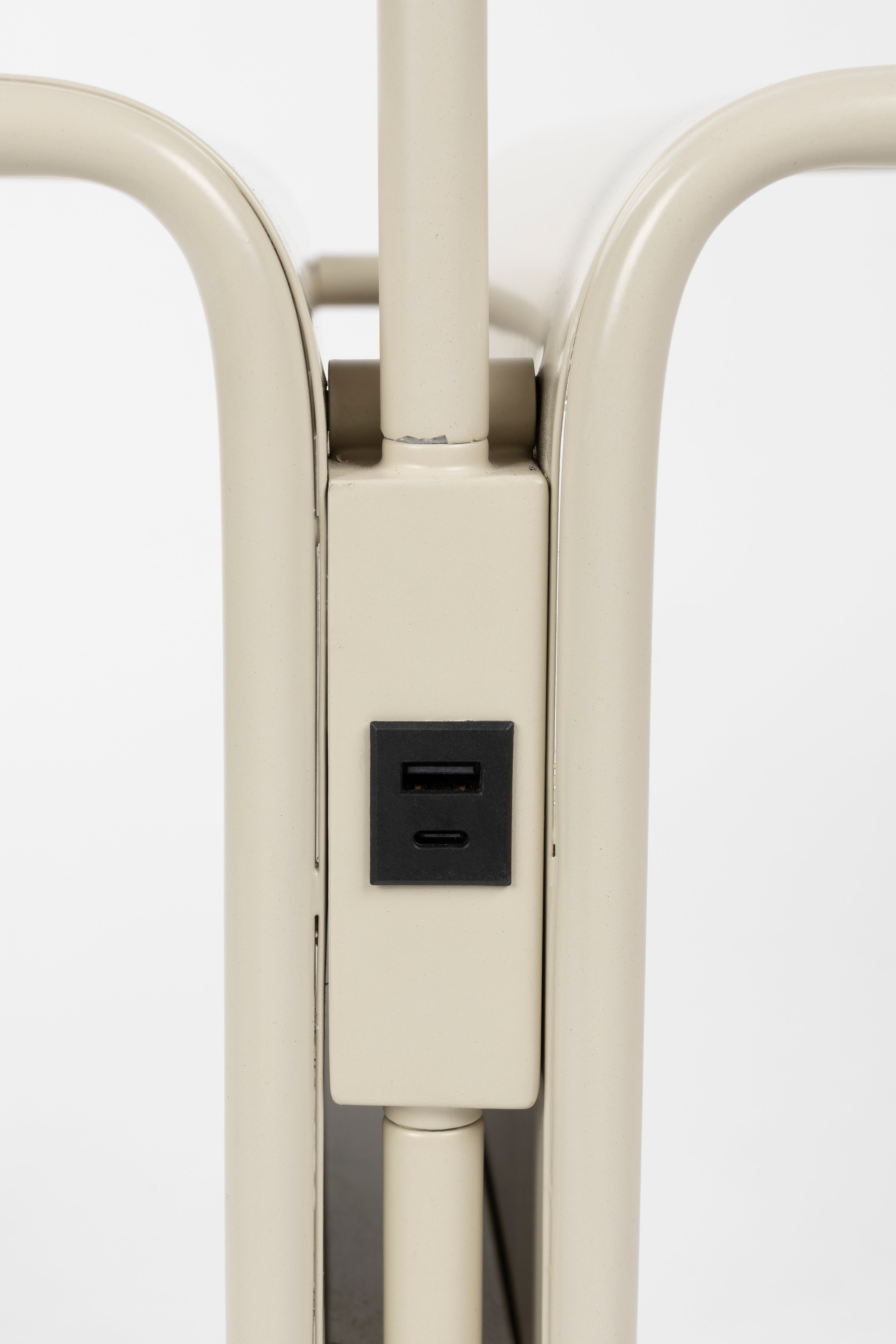 Stehlampe mit Tisch LUSTOR beżowy