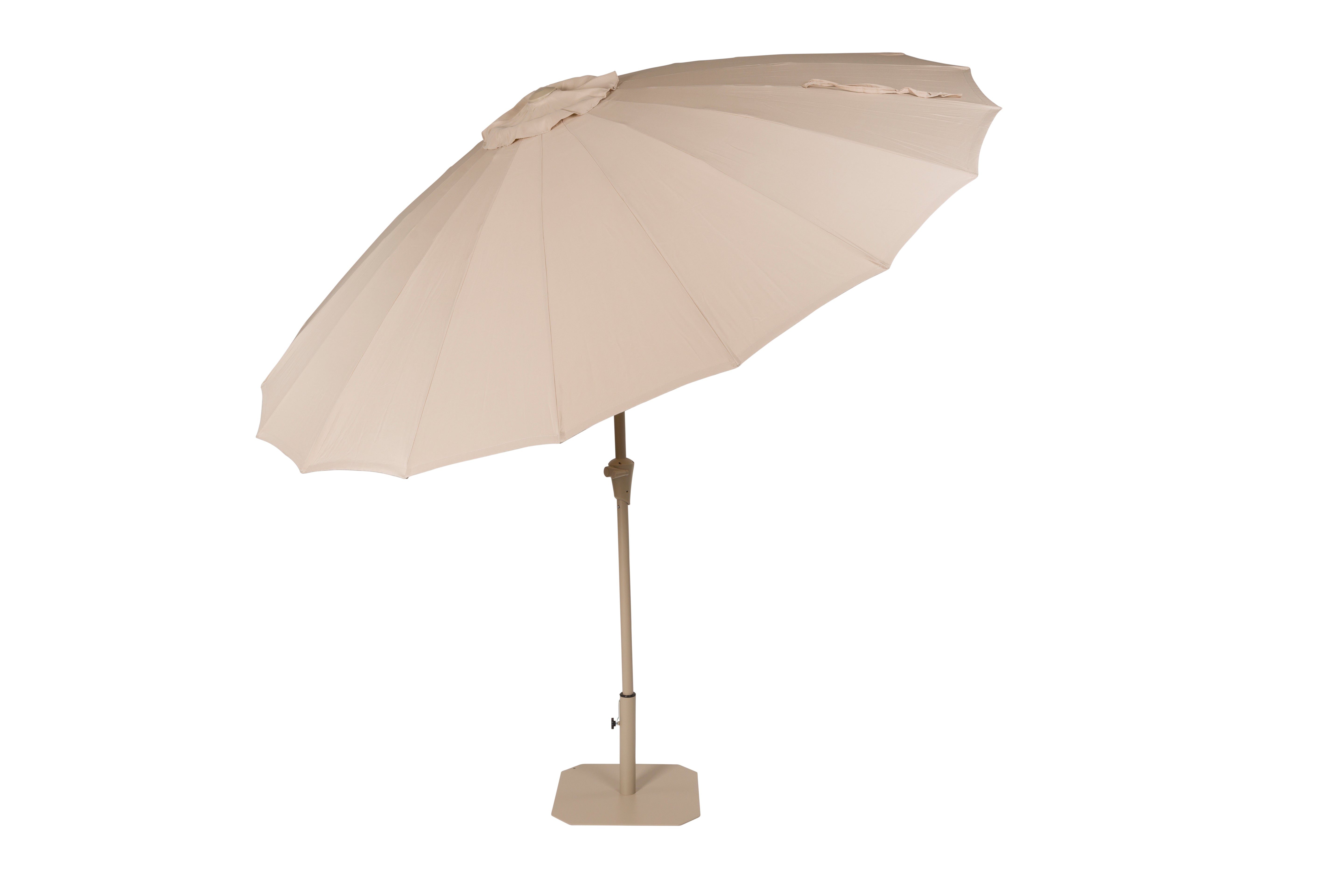 SUNSHINE parasol with base beige