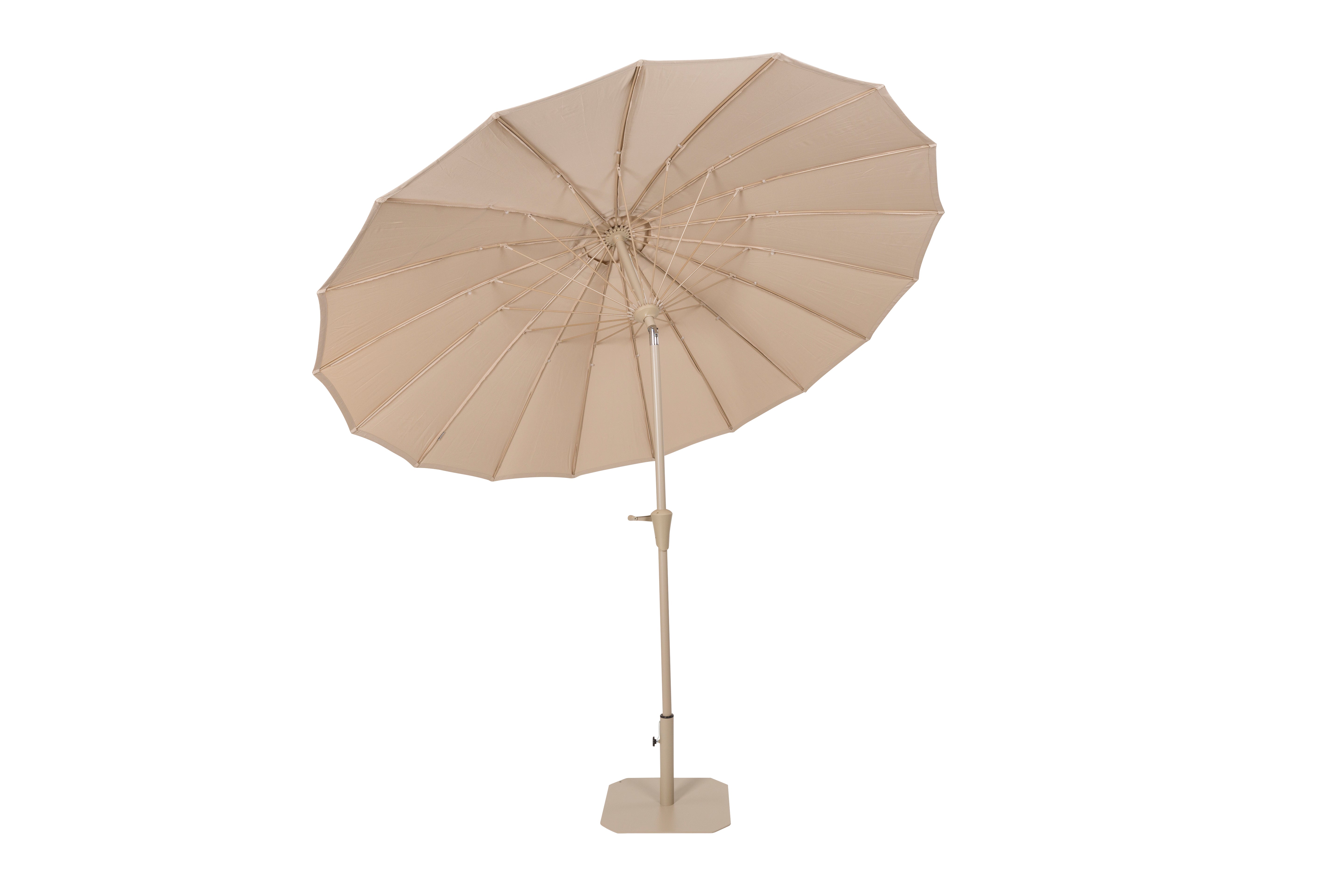 SUNSHINE parasol with base beige
