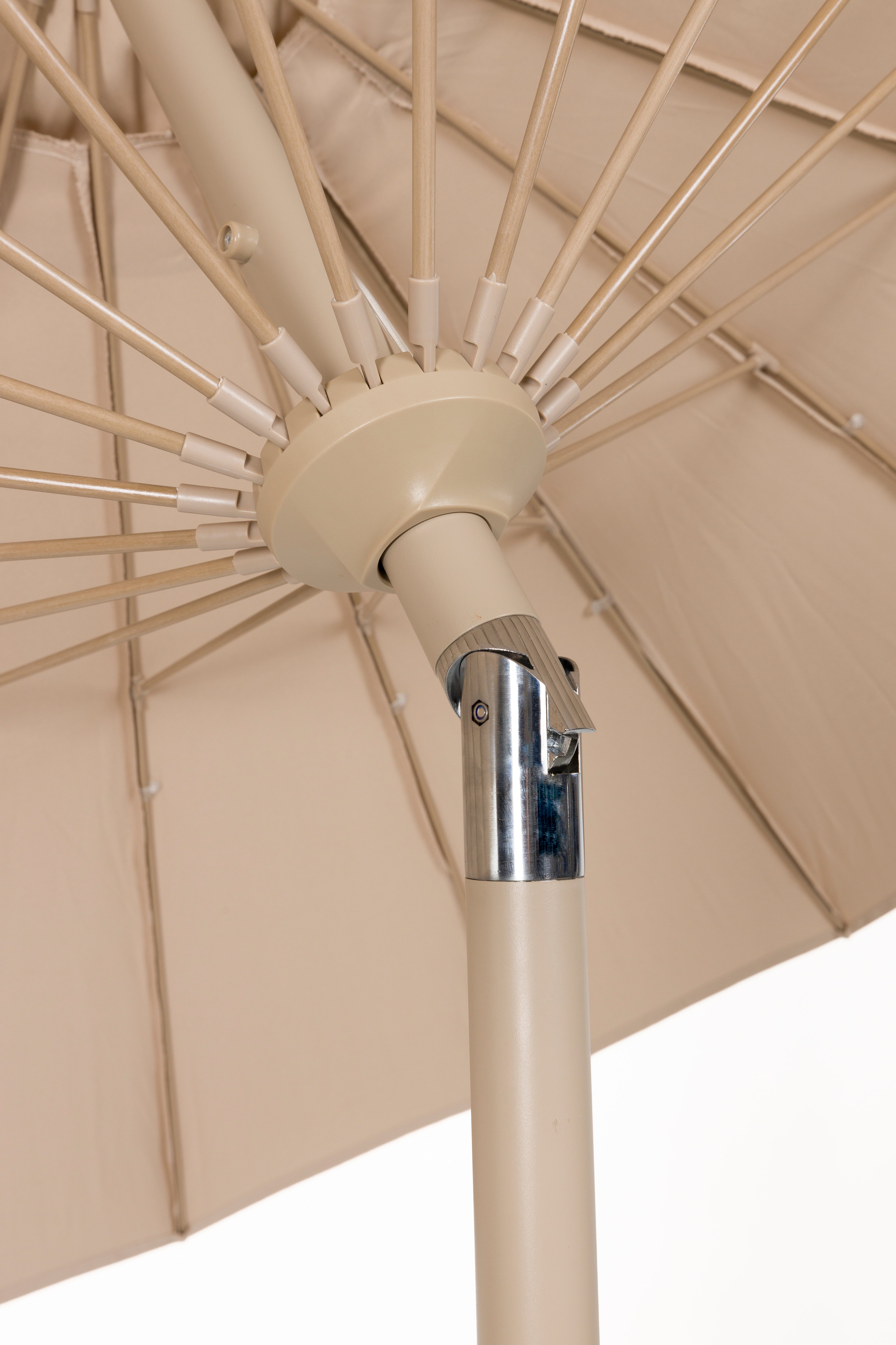 SUNSHINE parasol with base beige