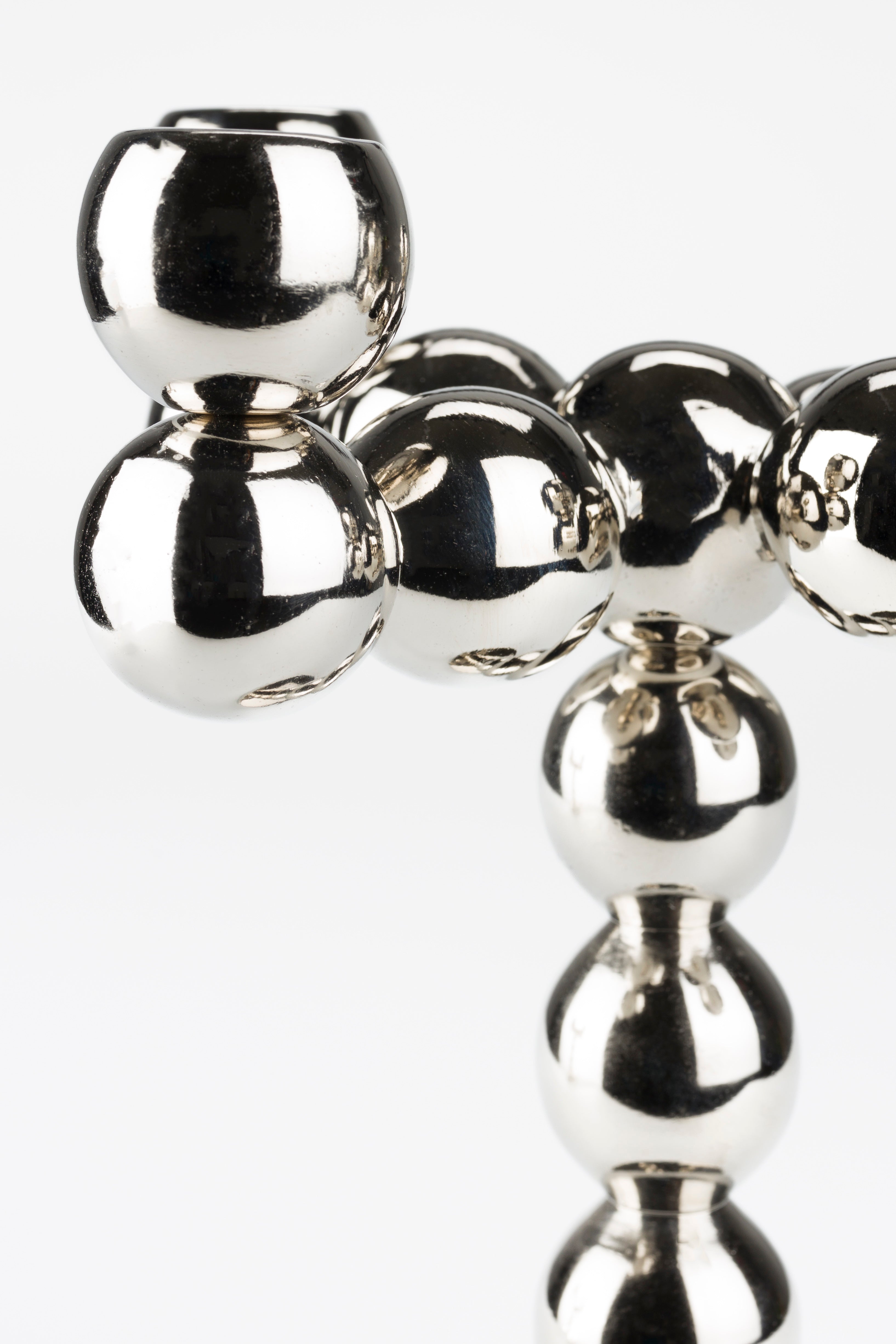 Kerzenhalter BUBBLES FOUR silber