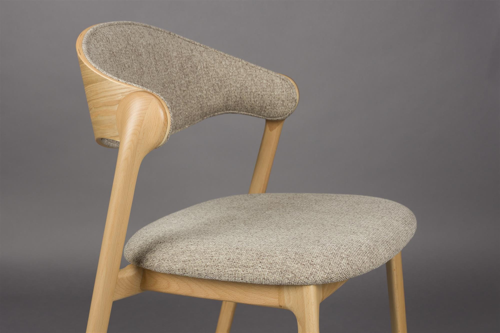 Sessel BABINGTON braun mit Holzgestell