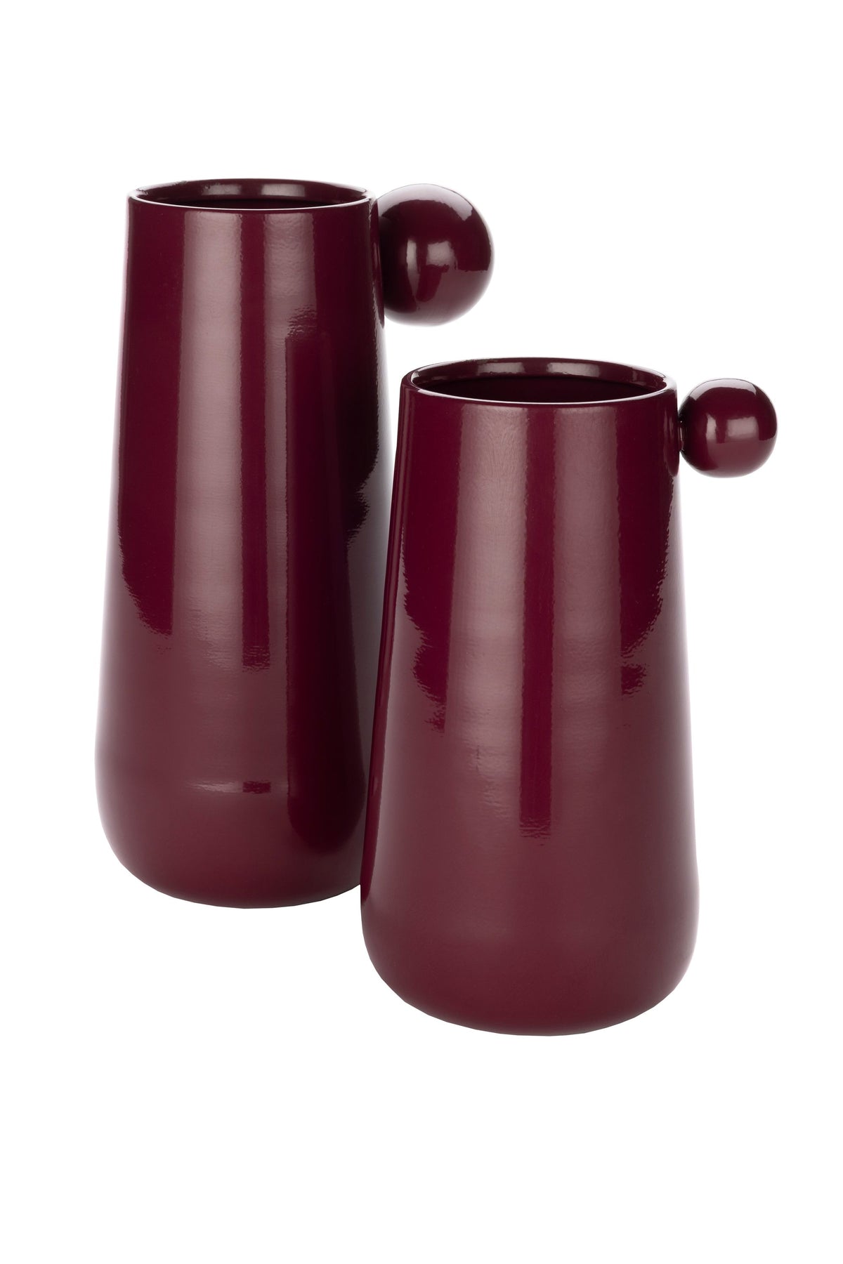 Wazon DOT bordowy – wys. 30 cm