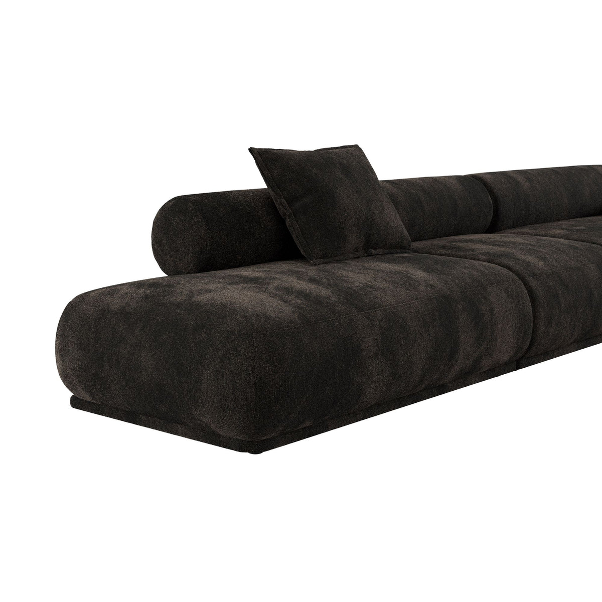 Sofa 4,5-osobowa REMBRANDT ciemnobrązowy prawostronny – ujęcie 2