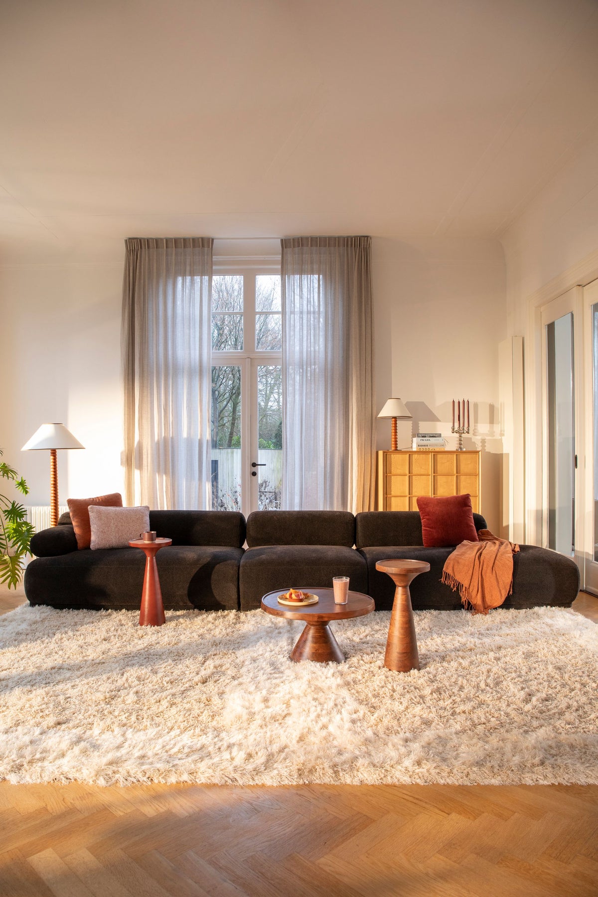 Sofa 4,5-osobowa REMBRANDT ciemnobrązowy prawostronny – ujęcie 8