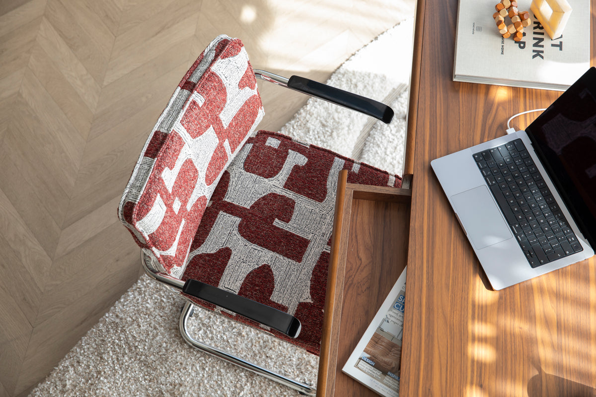 Ridge Deco Symbols Armchair Red