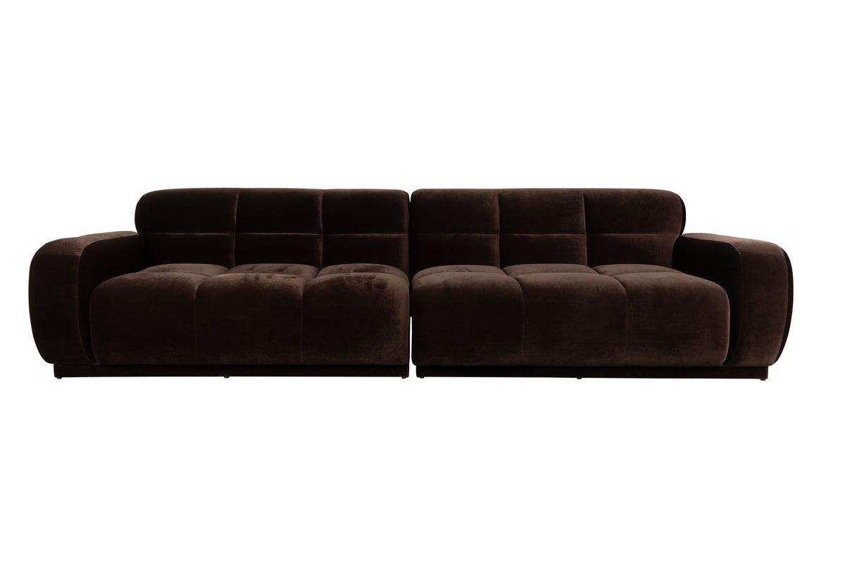 Sofa 4,5-osobowa HAZEL brązowy – ujęcie 4