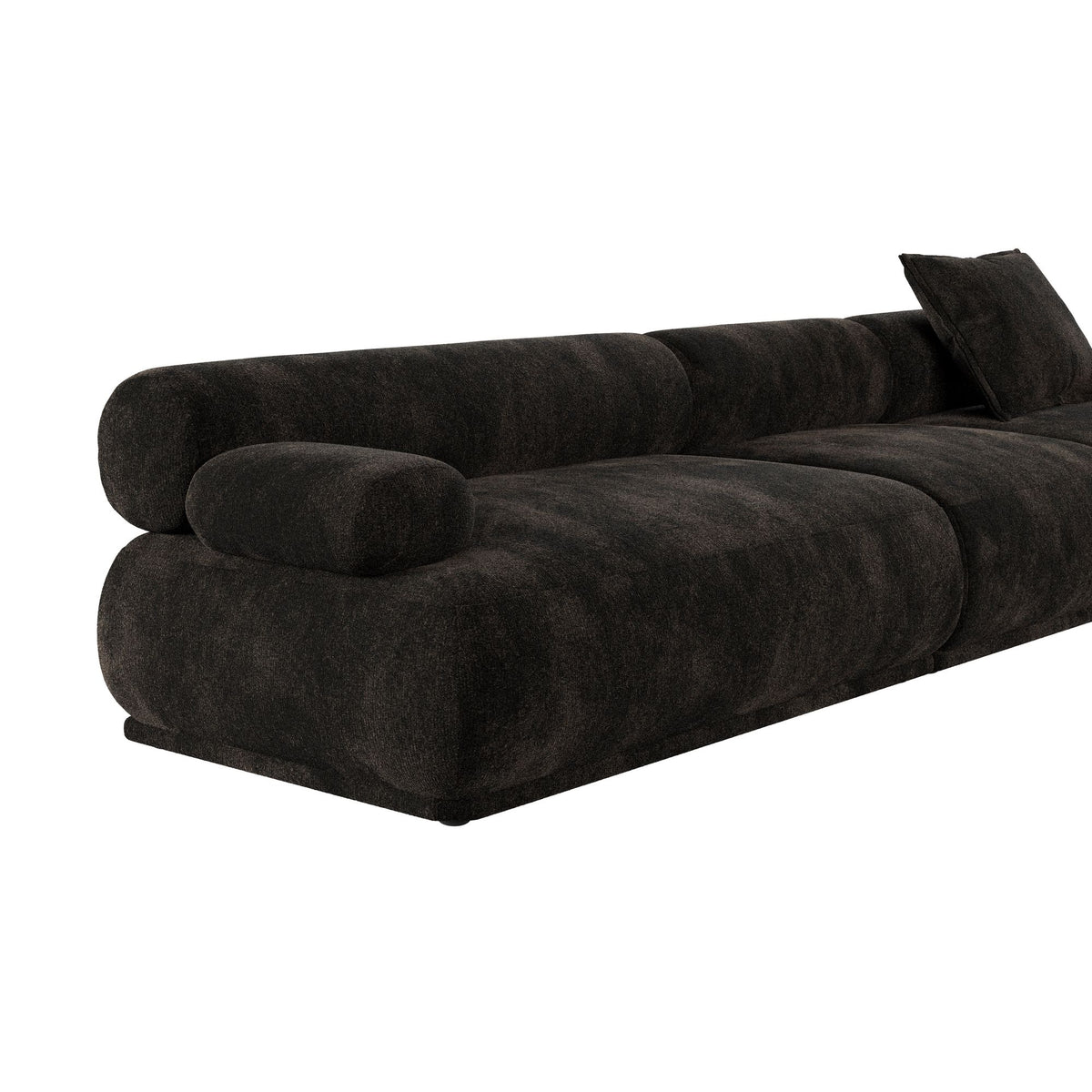 Sofa 4,5-osobowa REMBRANDT ciemnobrązowy lewostronny – ujęcie 3