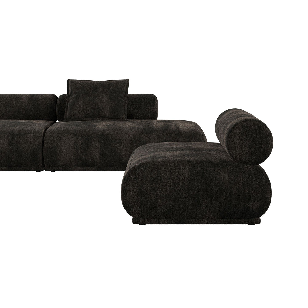 Sofa 4,5-osobowa REMBRANDT ciemnobrązowy lewostronny – ujęcie 2