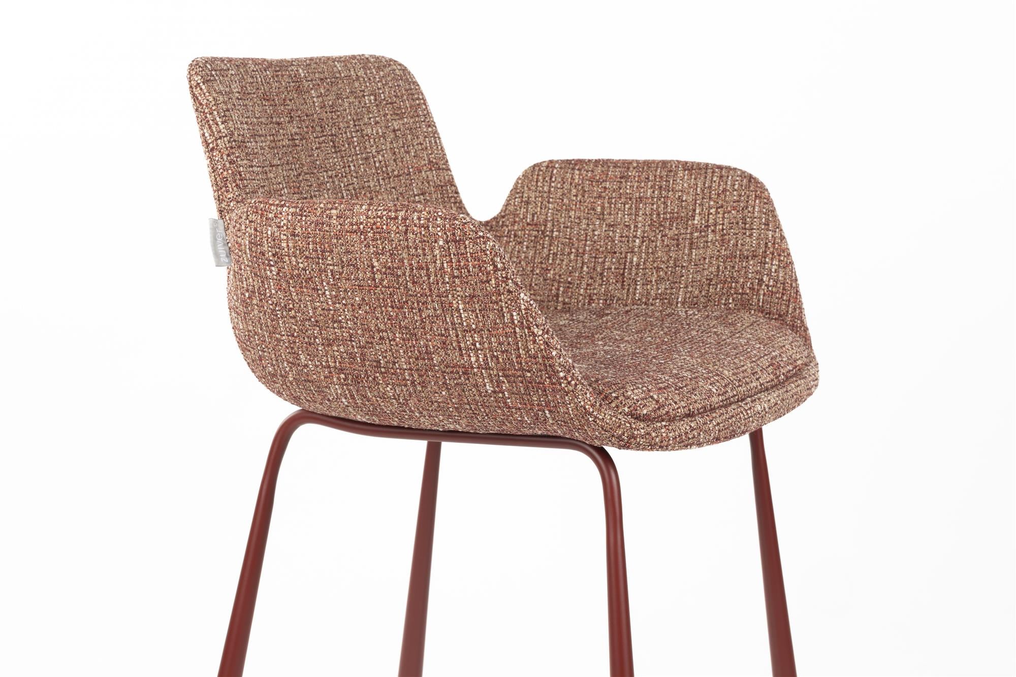 BRIT Bar Stool in Brick Blend