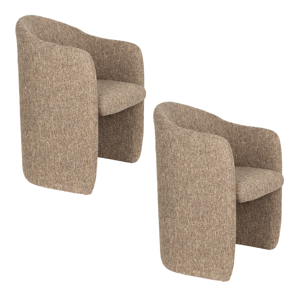CONTOUR Chair light brown mélange