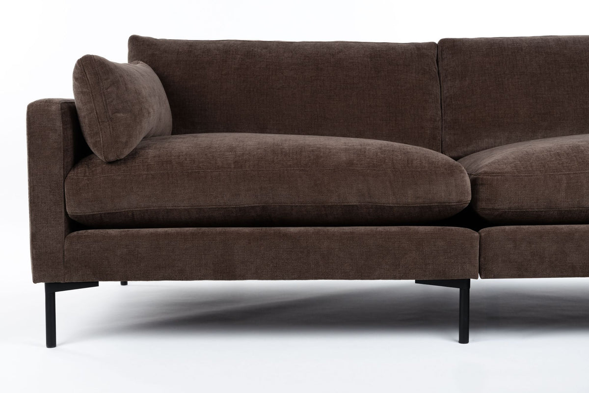 Sofa 7-osobowa SUMMER ciemnobrązowy – ujęcie 2