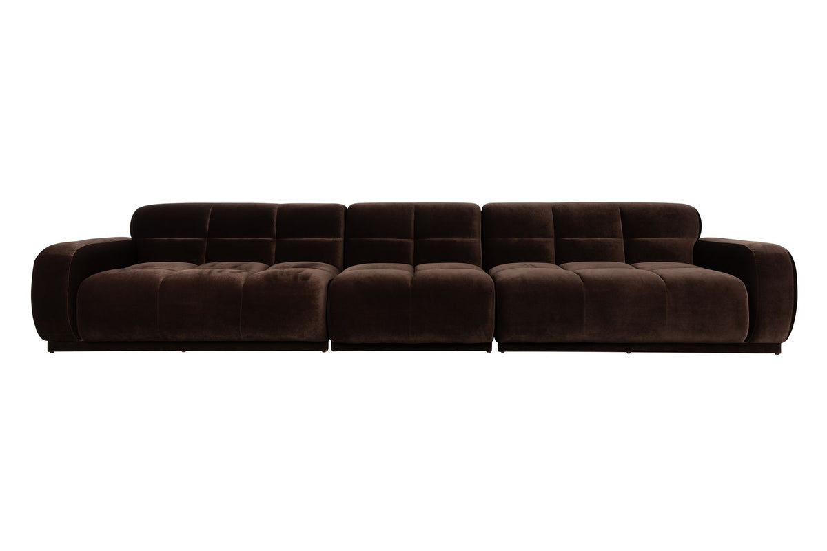 Sofa 6-osobowa HAZEL brązowy – Zuiver