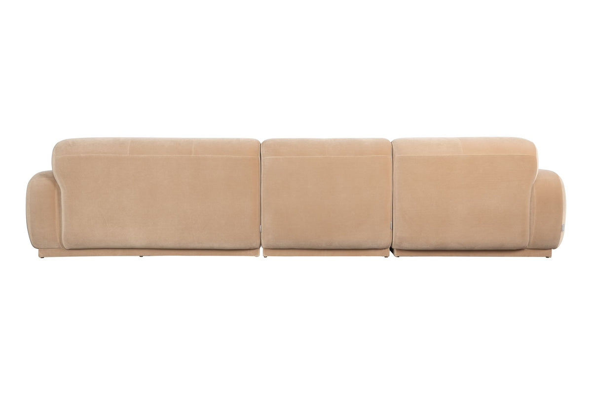 Sofa 6-osobowa HAZEL beżowy lewostronny – ujęcie 3