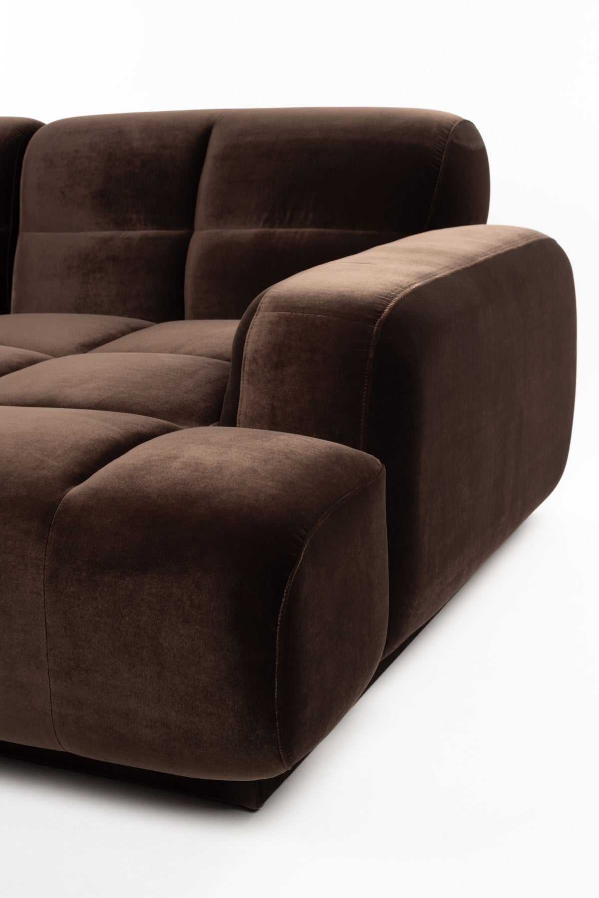 Sofa 6-osobowa HAZEL brązowy prawostronny – ujęcie 8